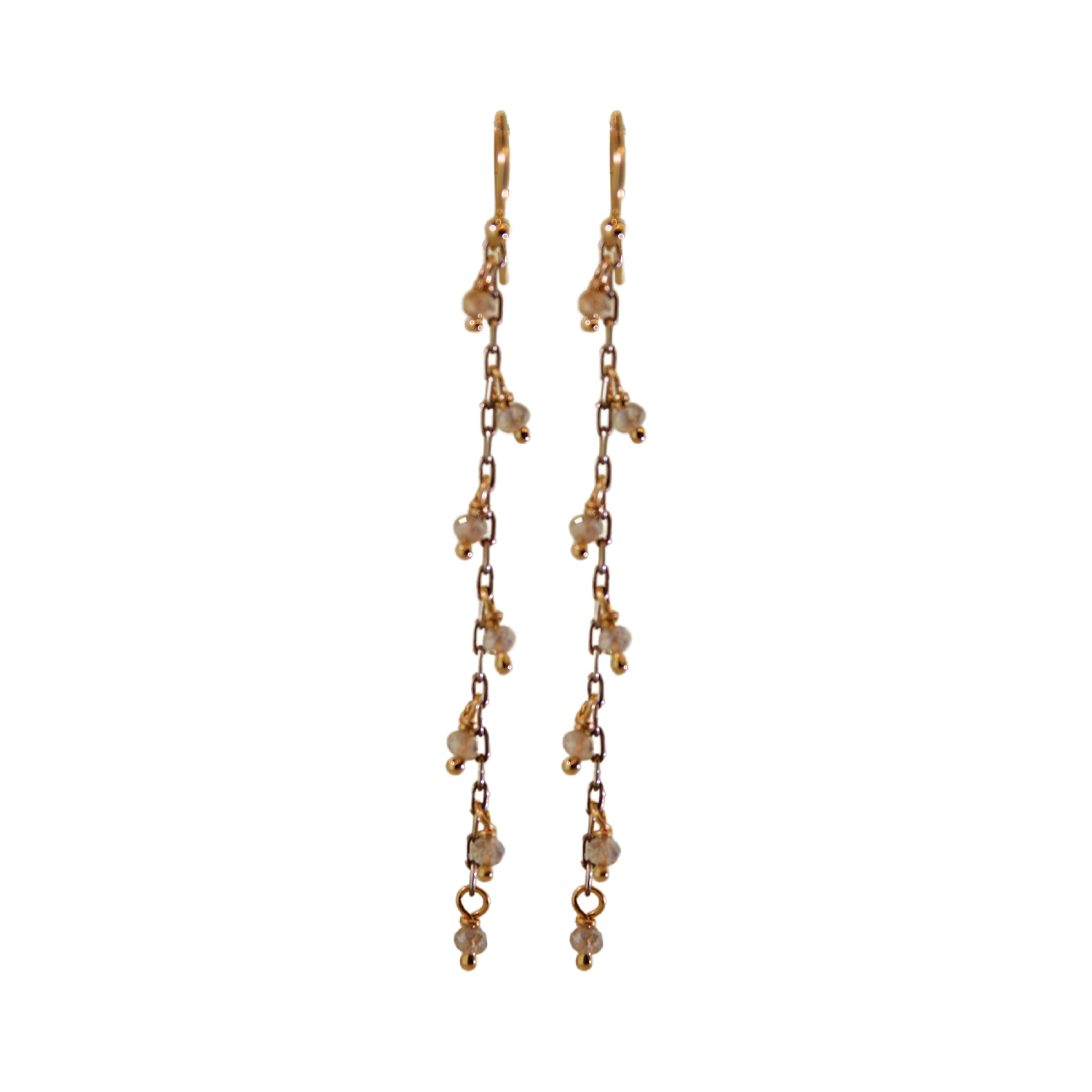 Mystic Labradorite Dangle Earrings