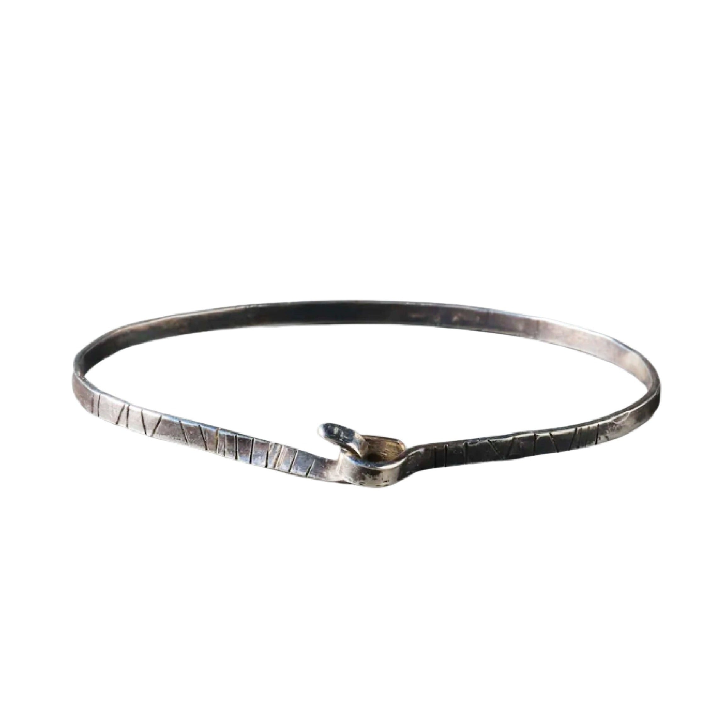 Allday Silver Hook Closure Bracelet
