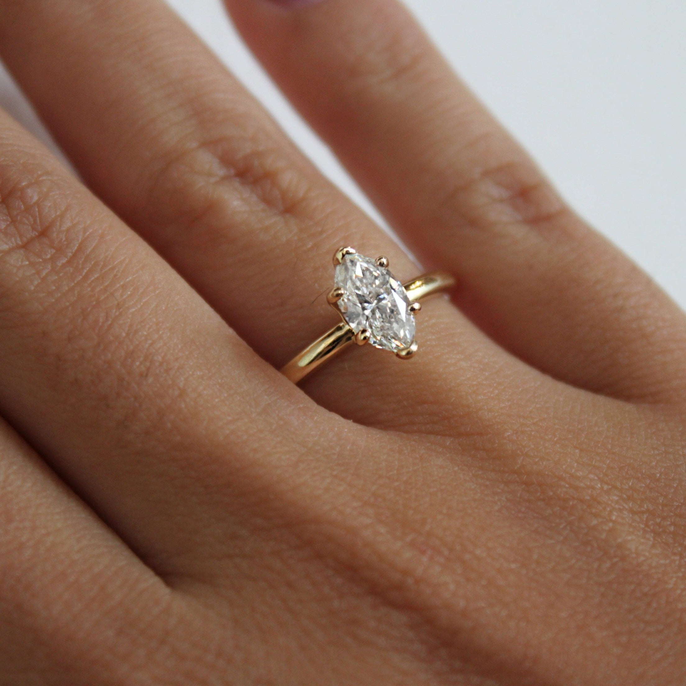 Marquise Diamond Engagement Ring