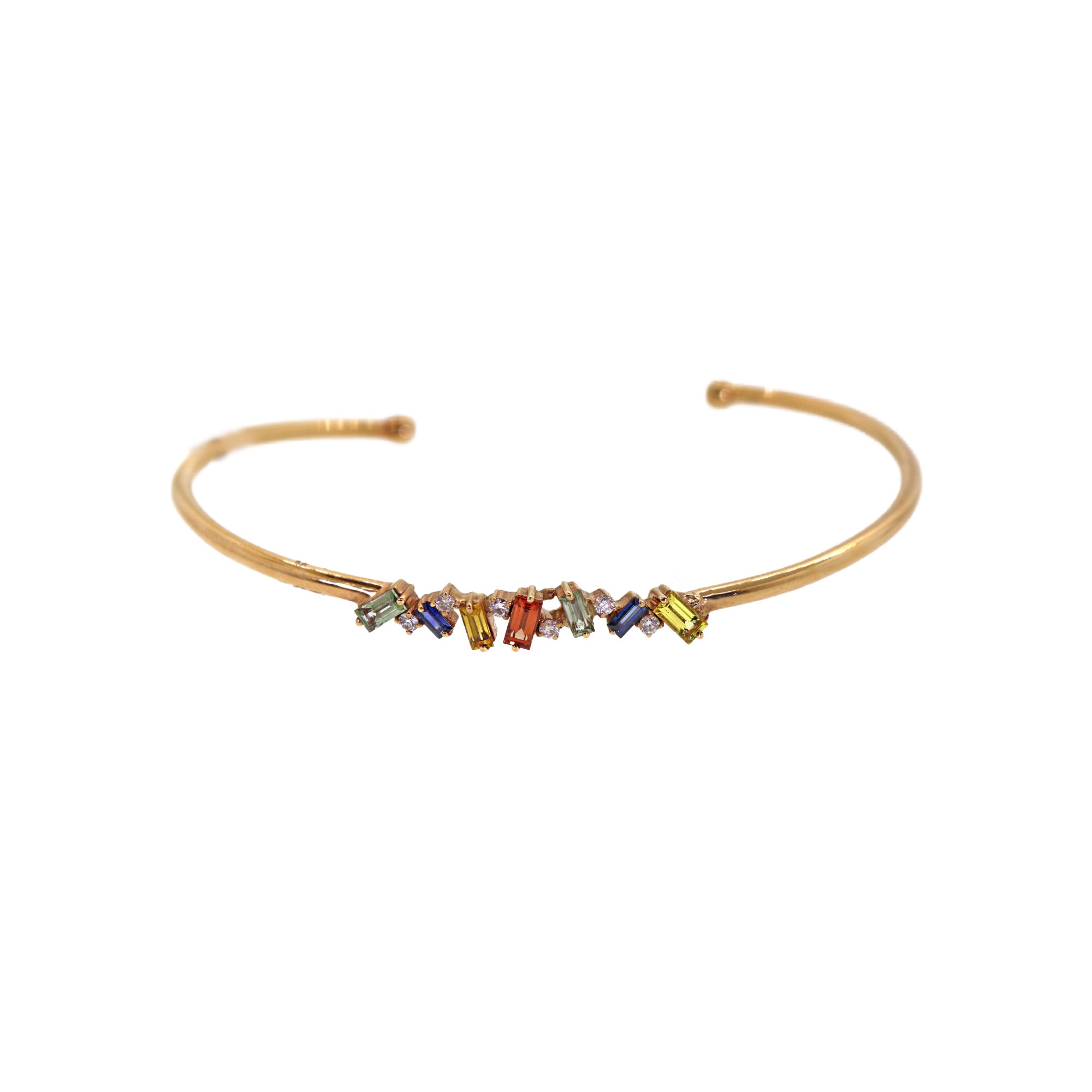 Multi Gemstone and Diamond Bracelet