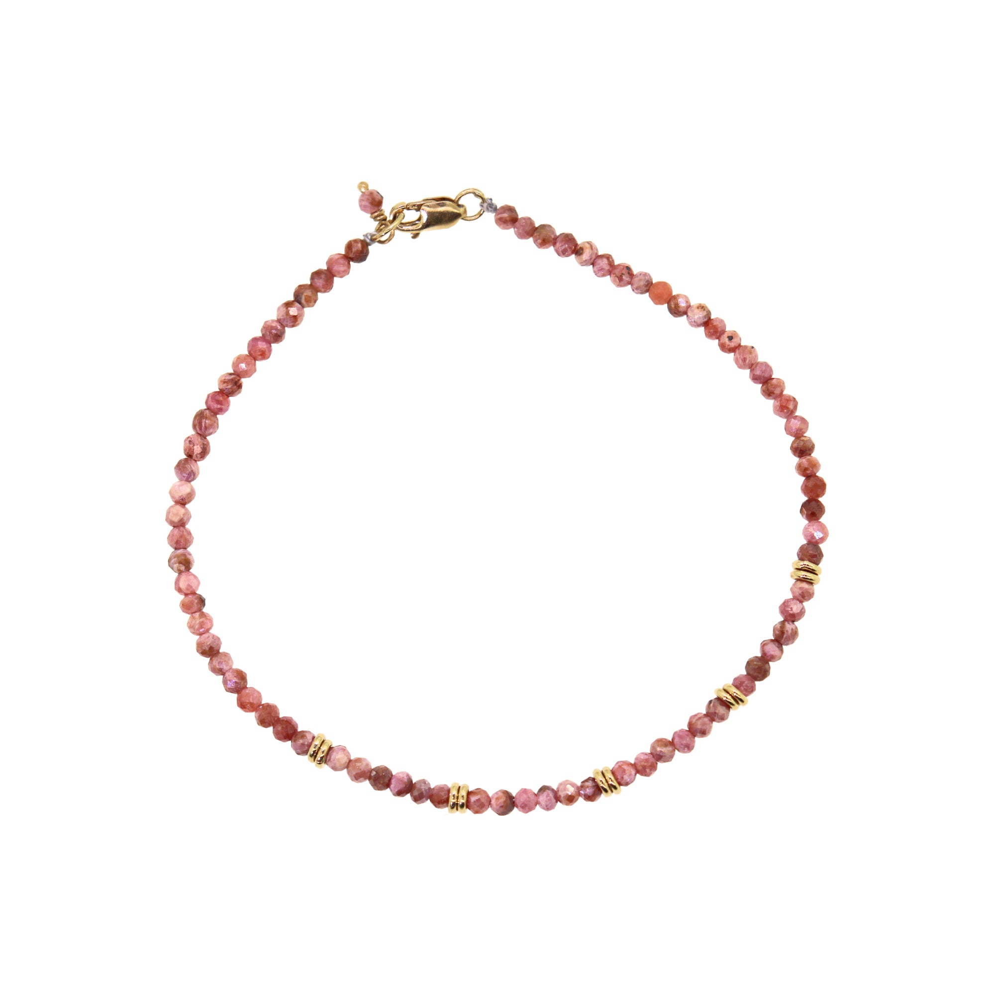 Raw Pink Sapphire Bracelet