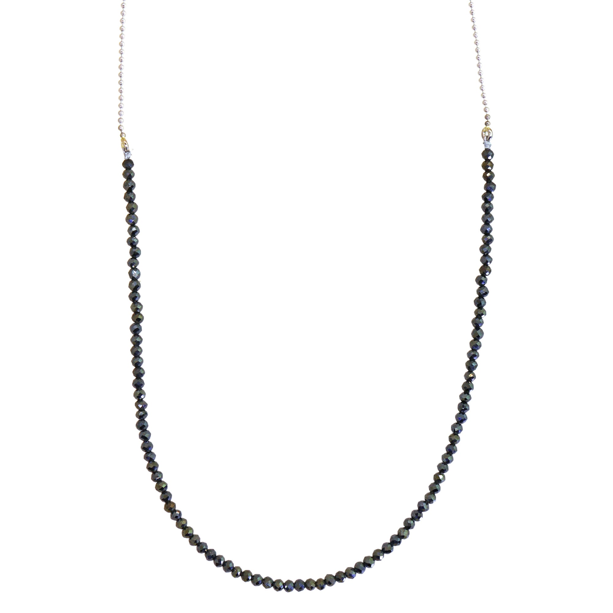 Black Tourmaline Beaded Chain Choker