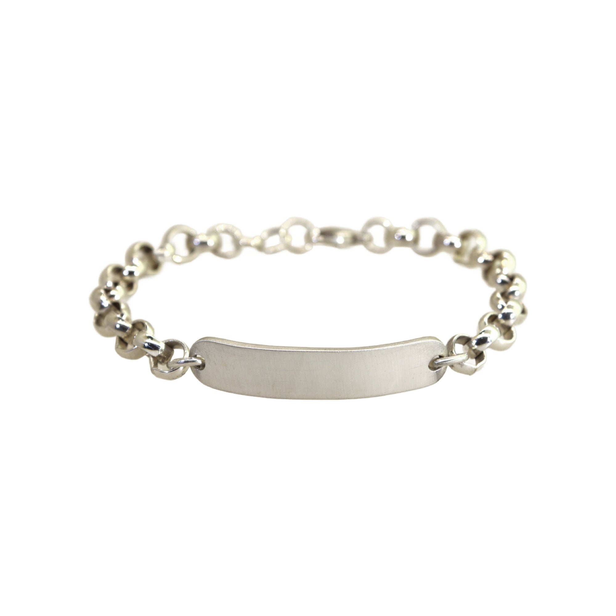 Chunky Silver ID Bracelet