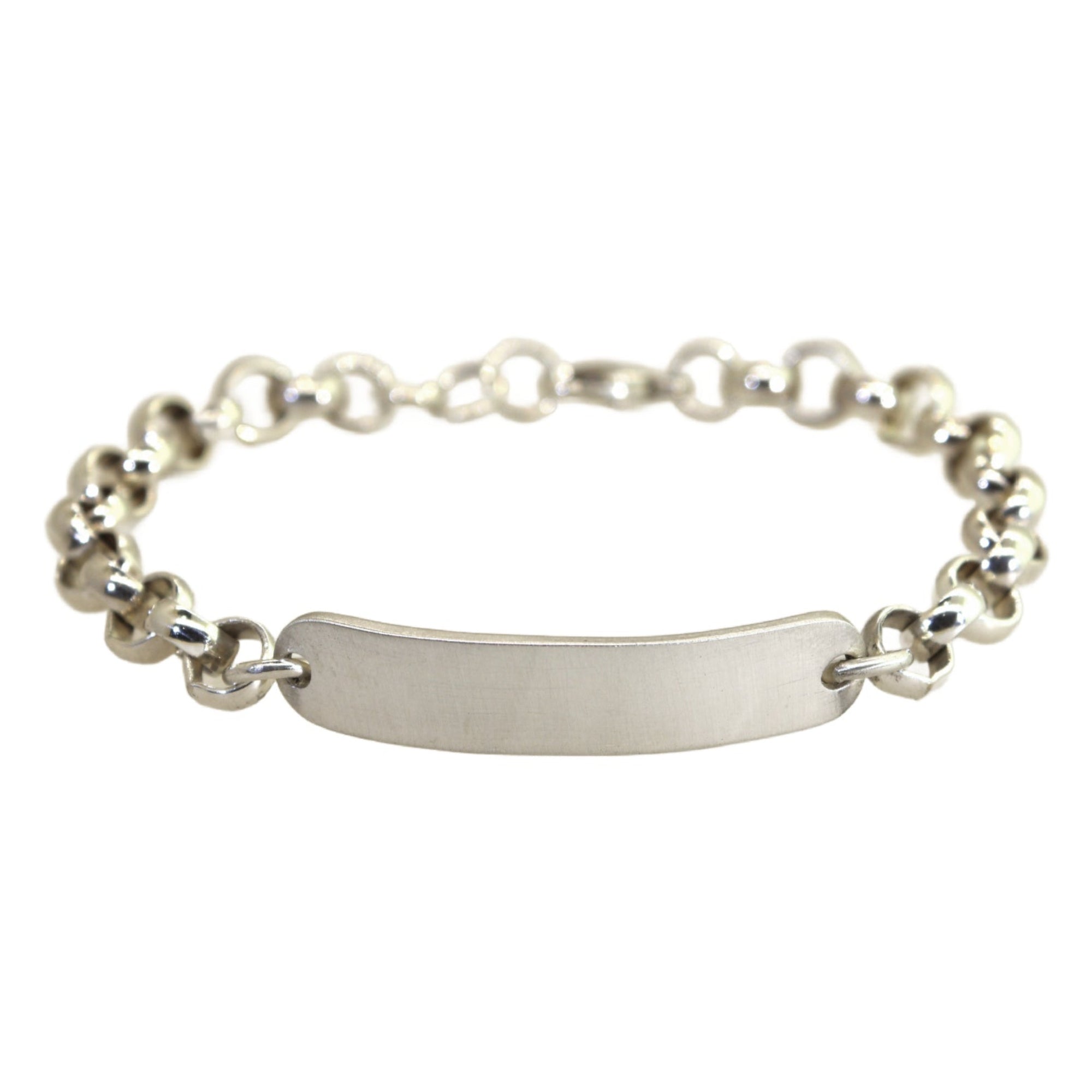 Chunky Silver ID Bracelet