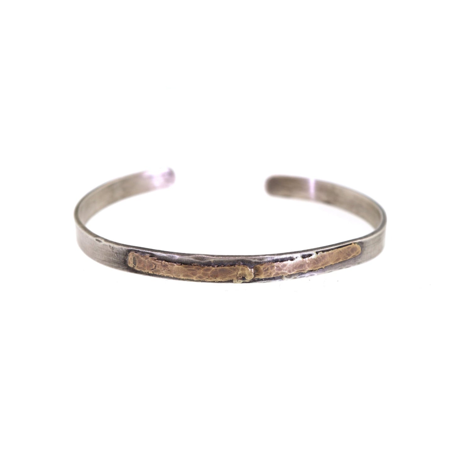 Sterling Silver & Gold Bar Cuff Bracelet