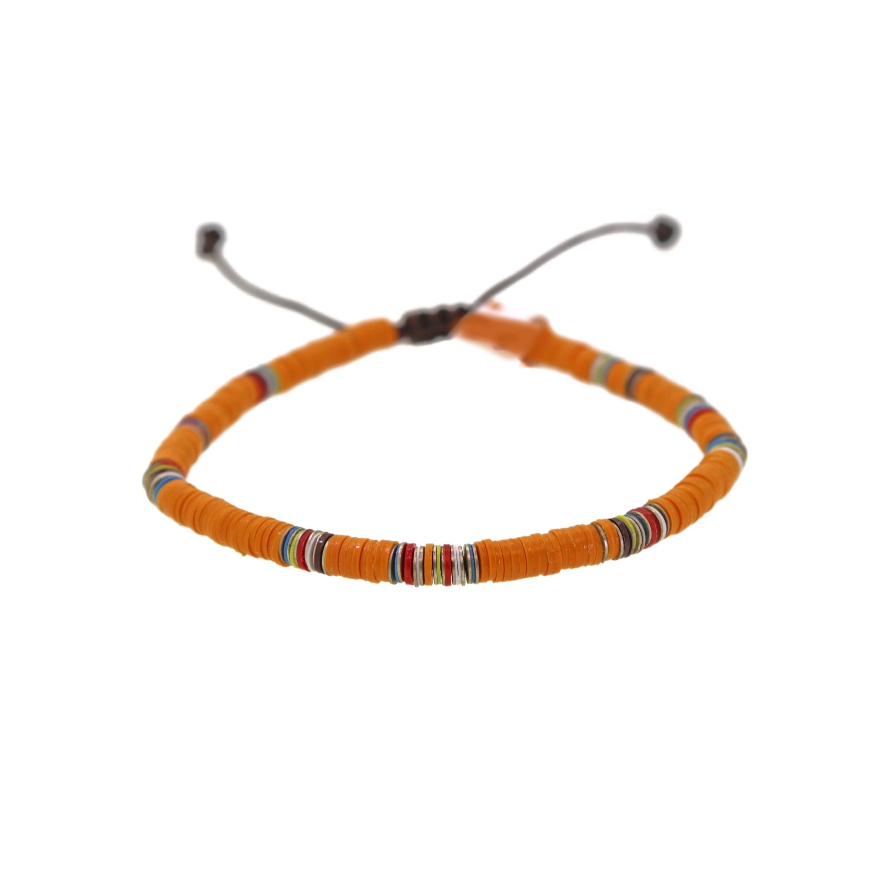 Orange, Red, and Yellow Disc Bracelet