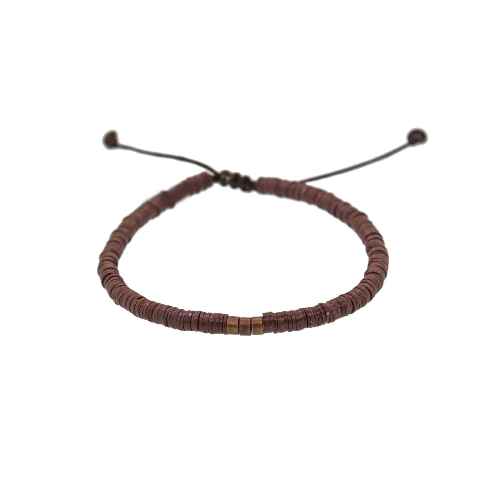 Brown Disc Bracelet