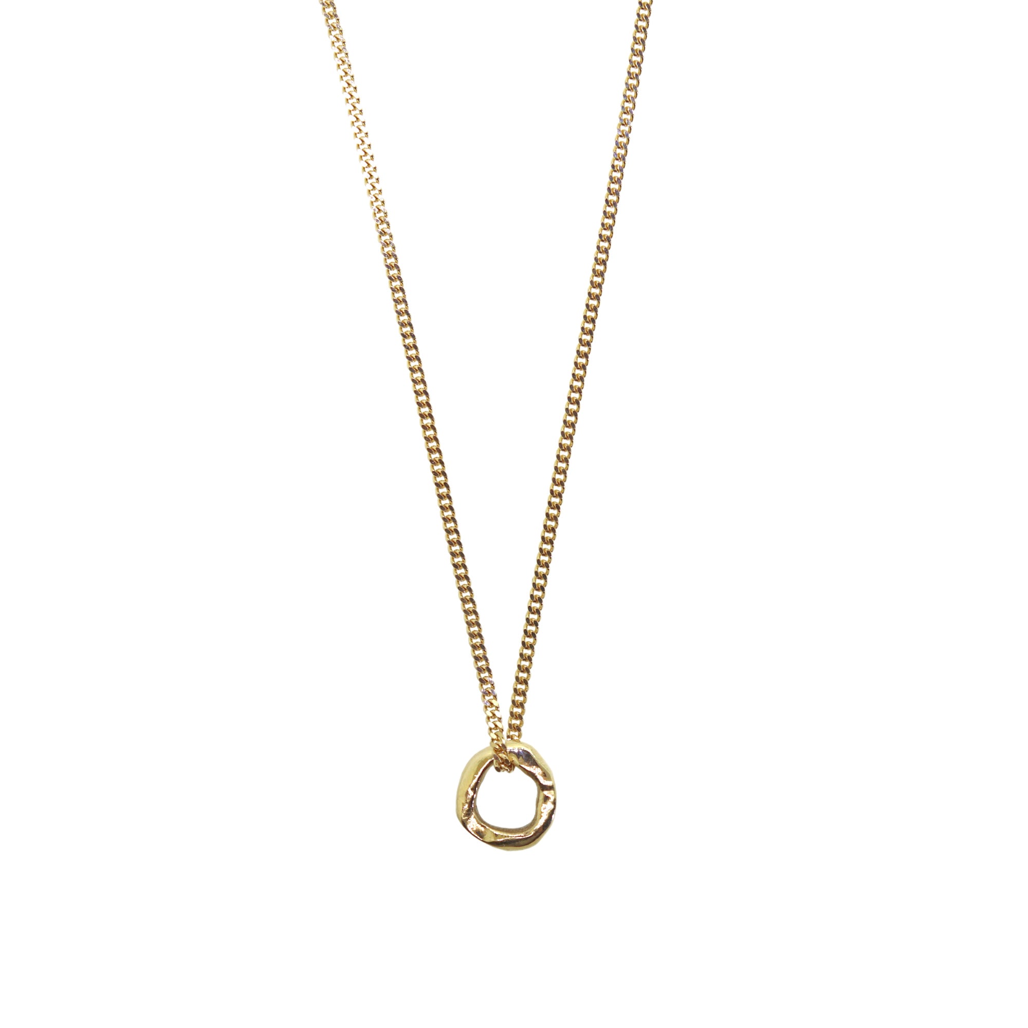Yellow Gold Cuban Chain & Disc
