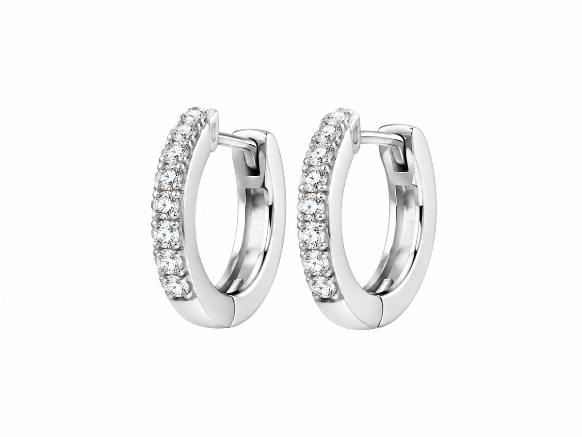 7 Diamond Small Huggies