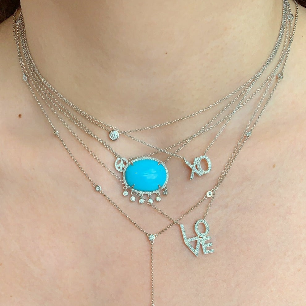 Gold Solitaire Diamond Necklace