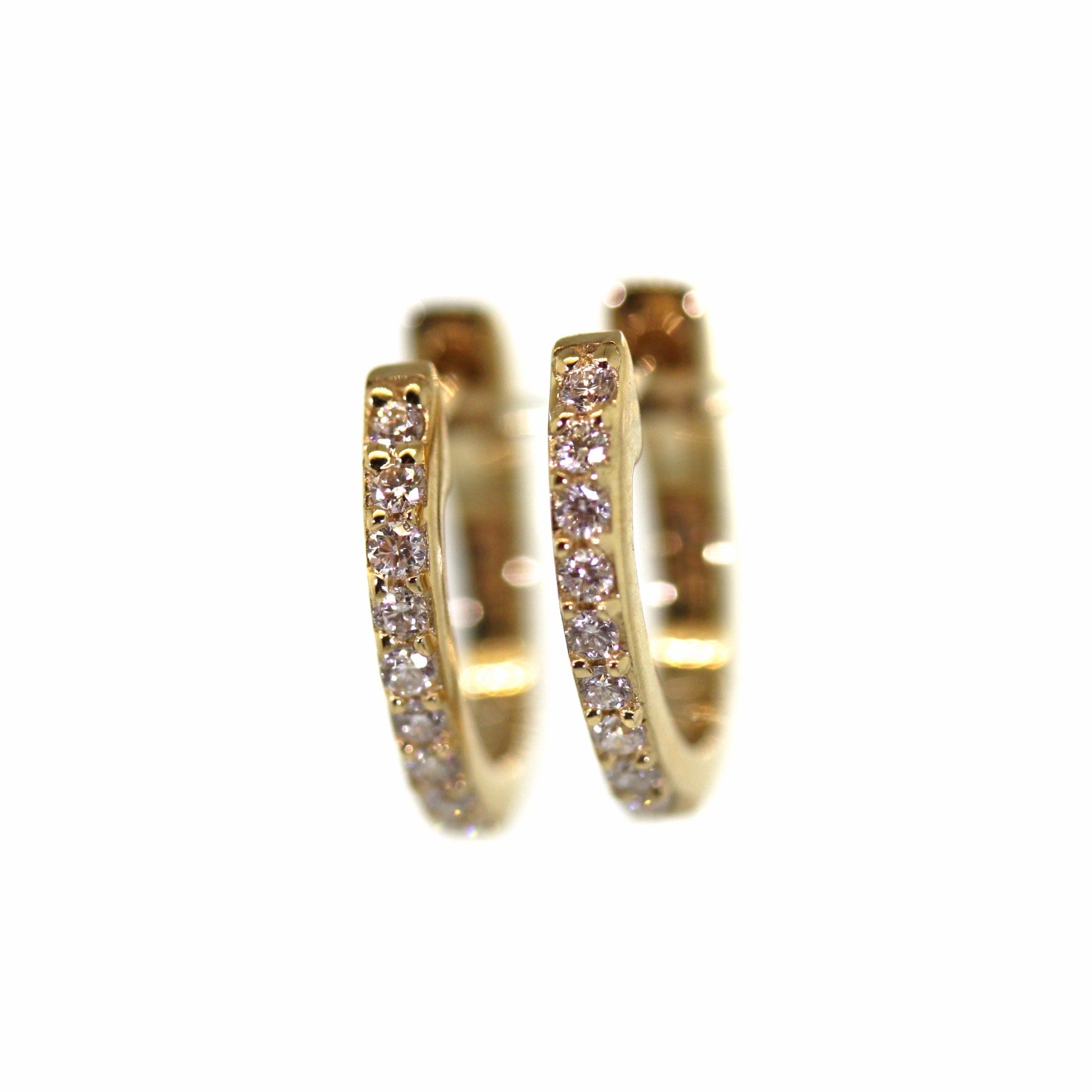 Small Pave Diamond Huggie