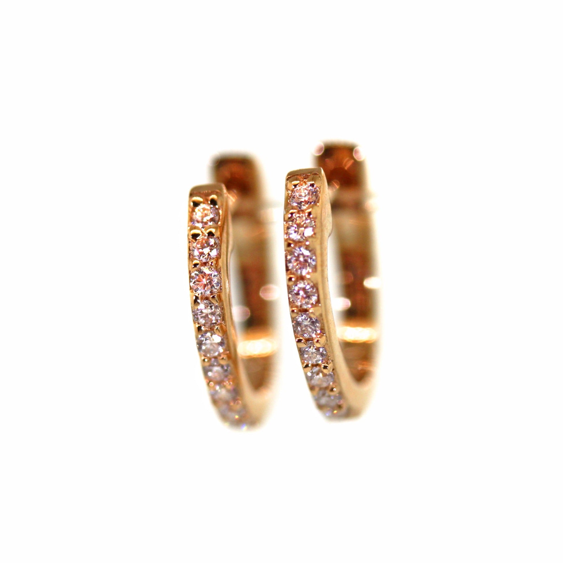 Small Pave Diamond Huggie