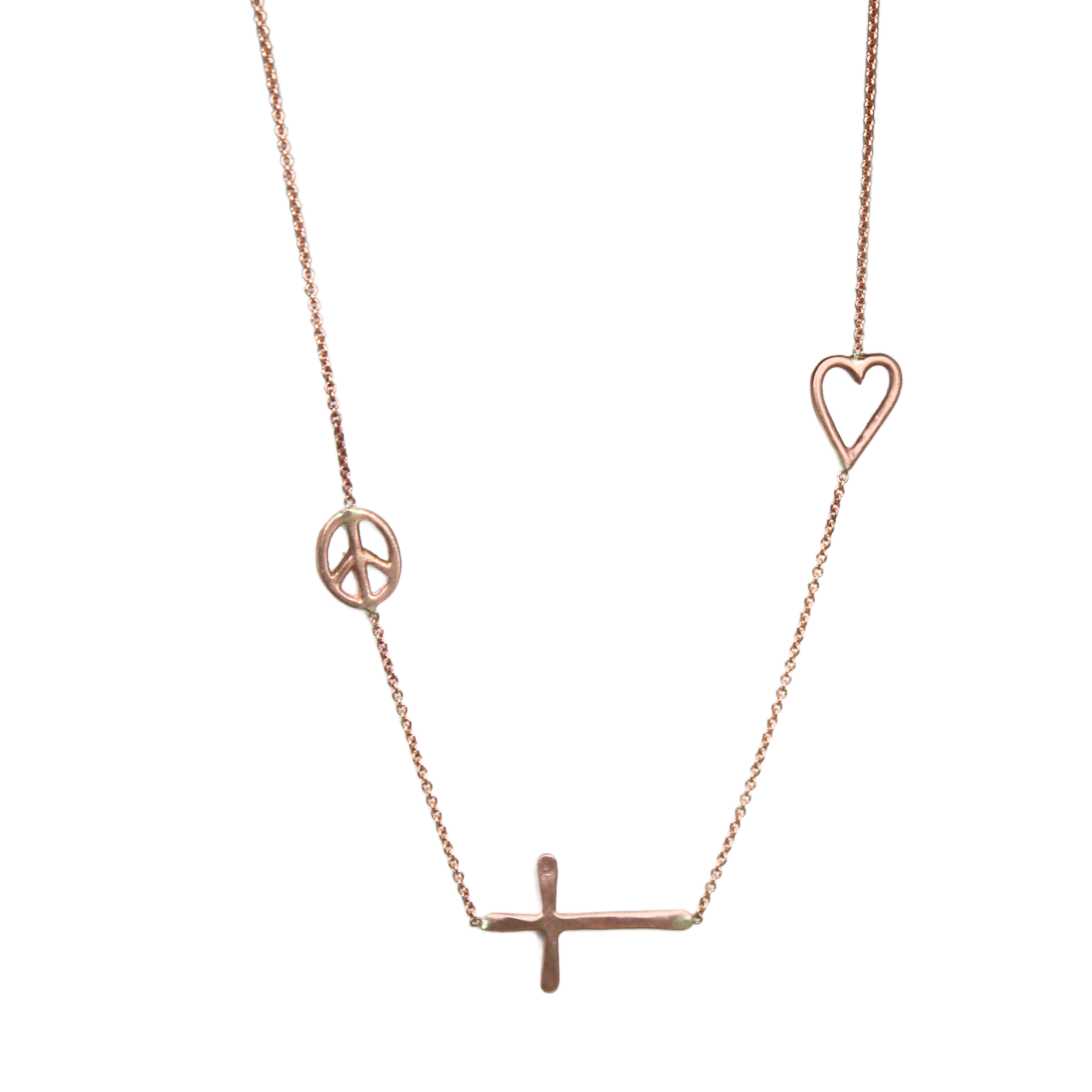 Peace, Faith, Love Necklace