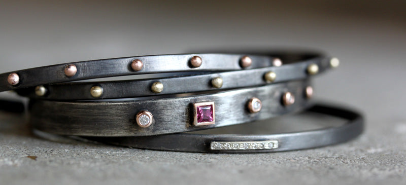 Pink Sapphire & Diamond Cuff Bracelet