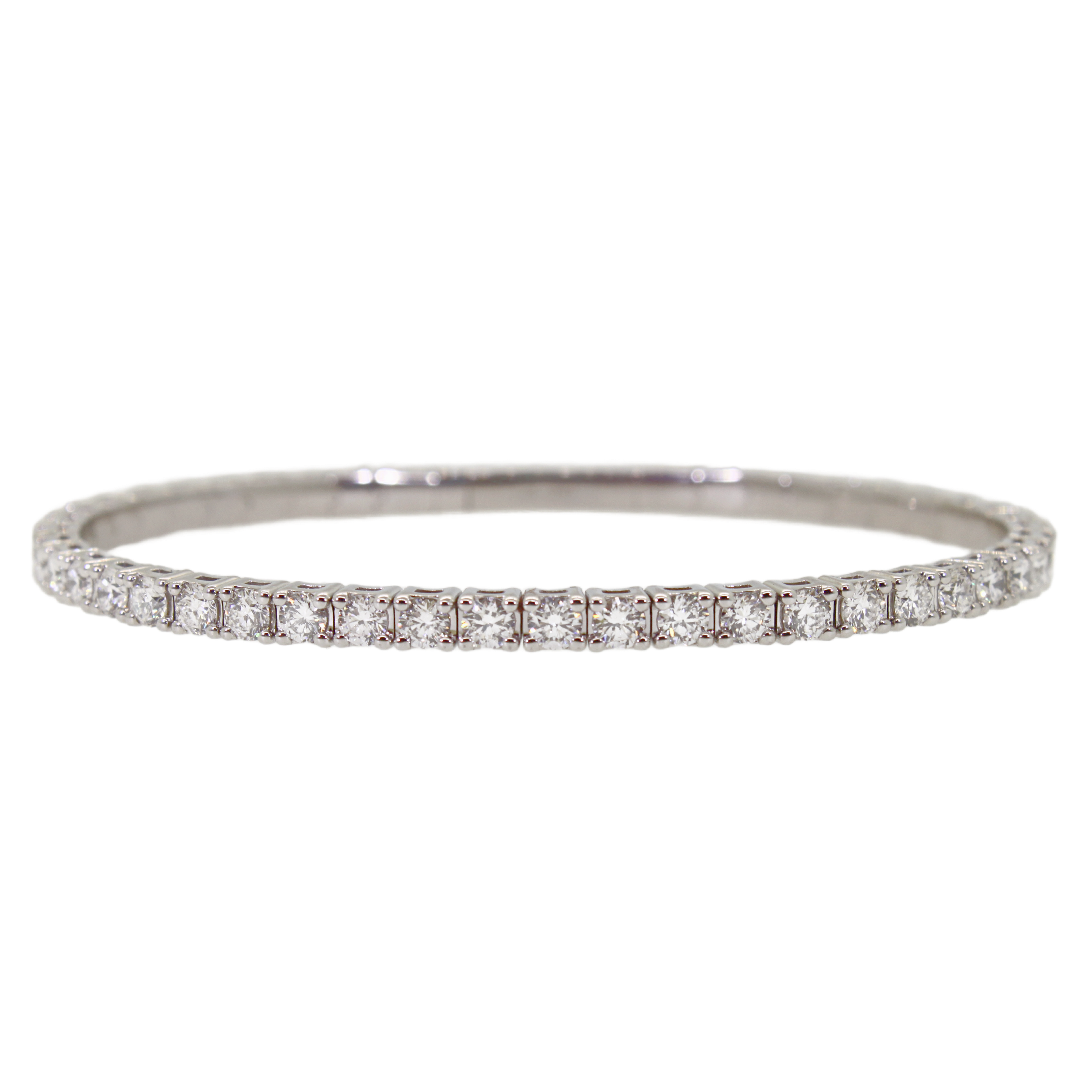 Large Diamond Flexible Tennis Bangle