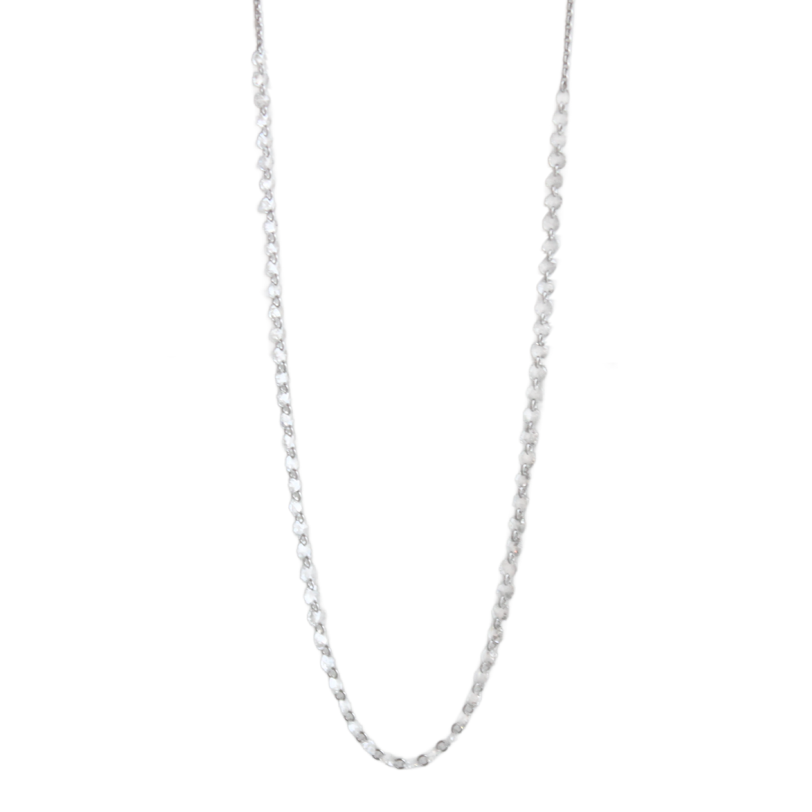 single strand drilled diamond necklace