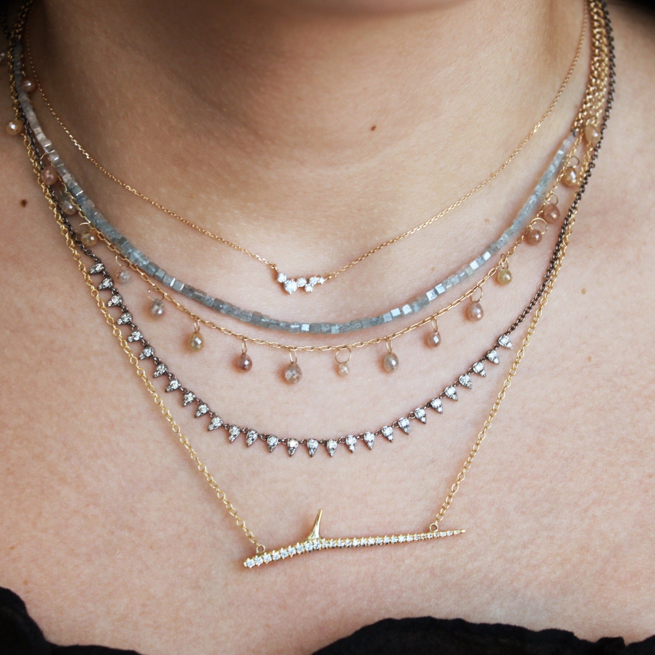 Sideways Thorn Necklace