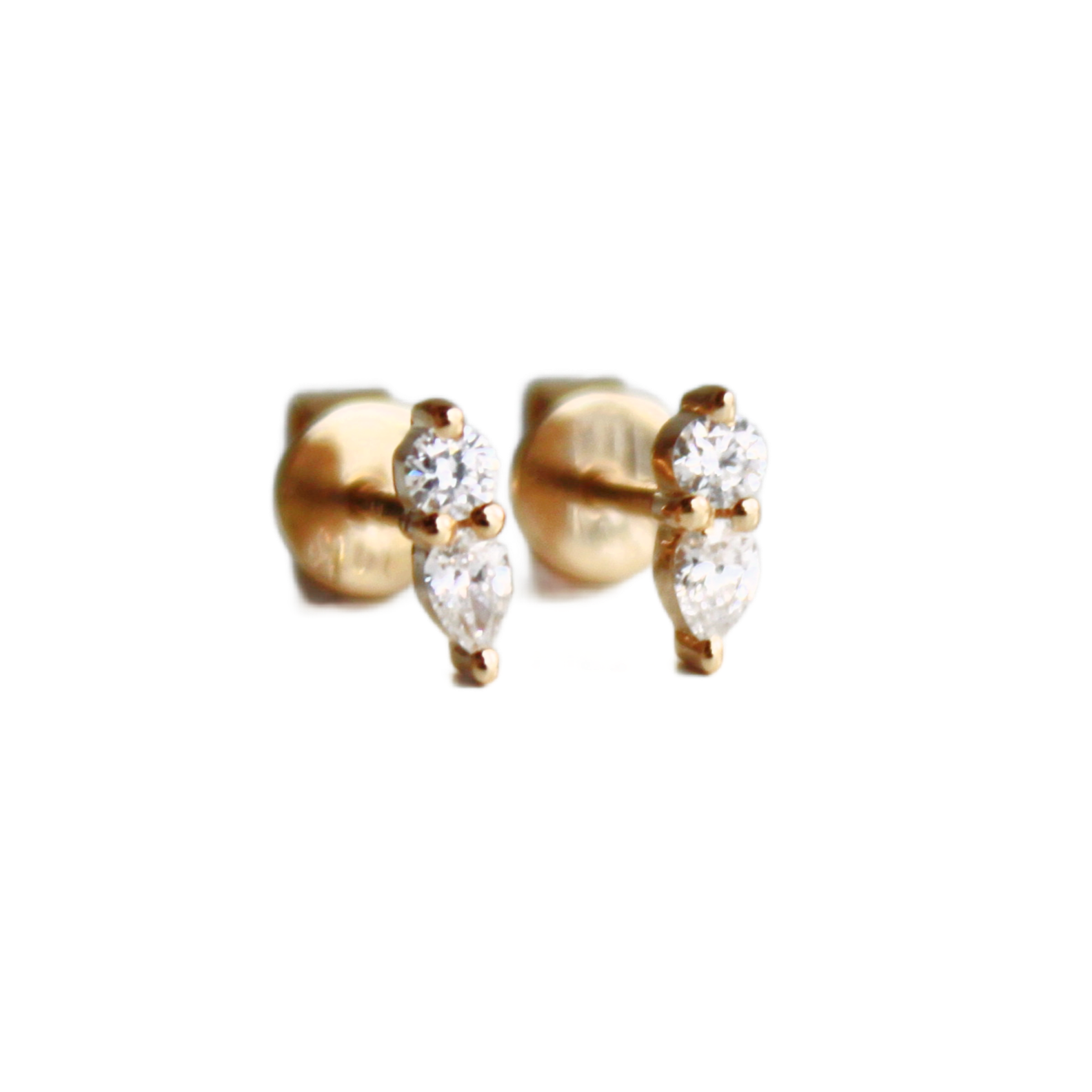 Two Diamond Mini Bar Stud
