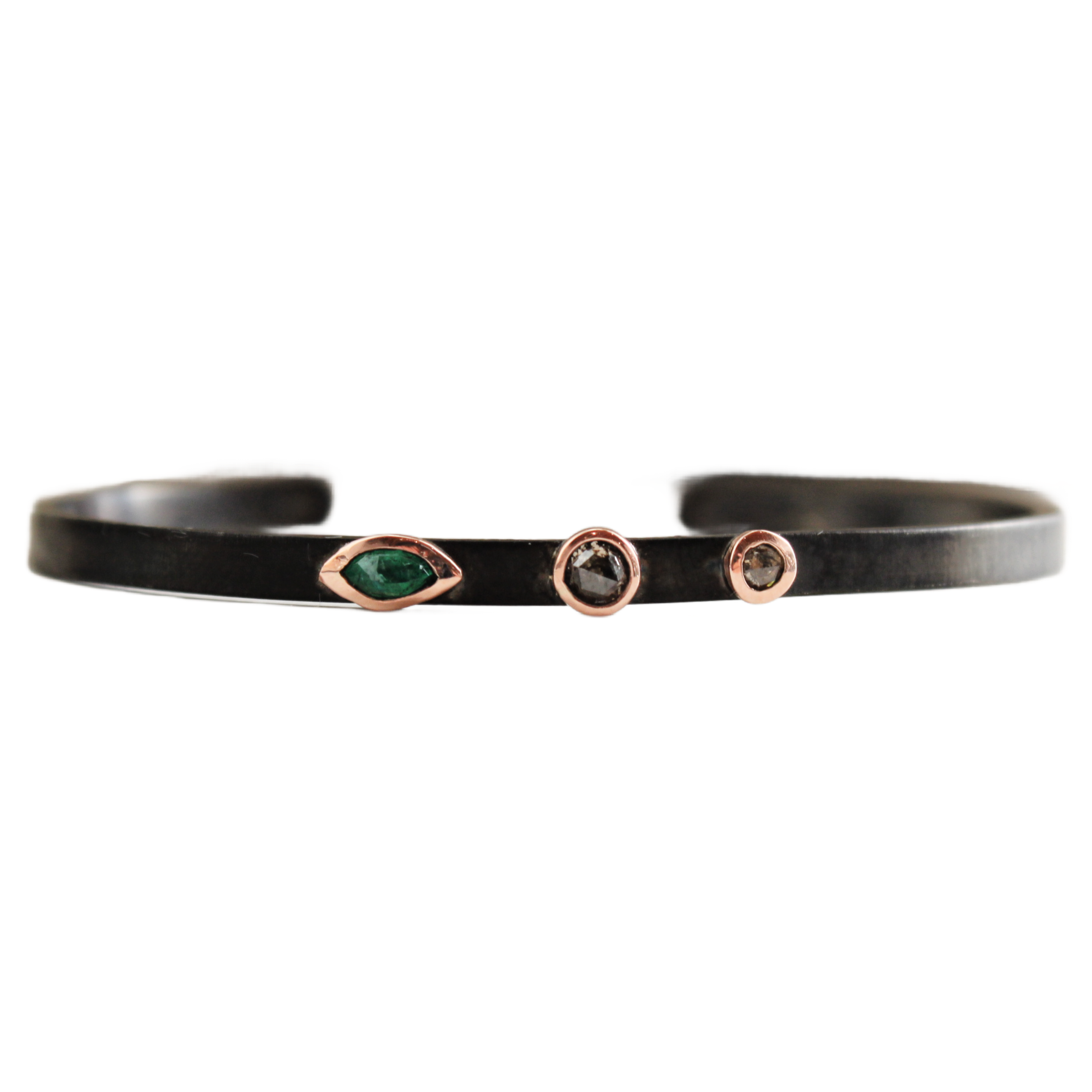 Emerald and Diamond Cuff