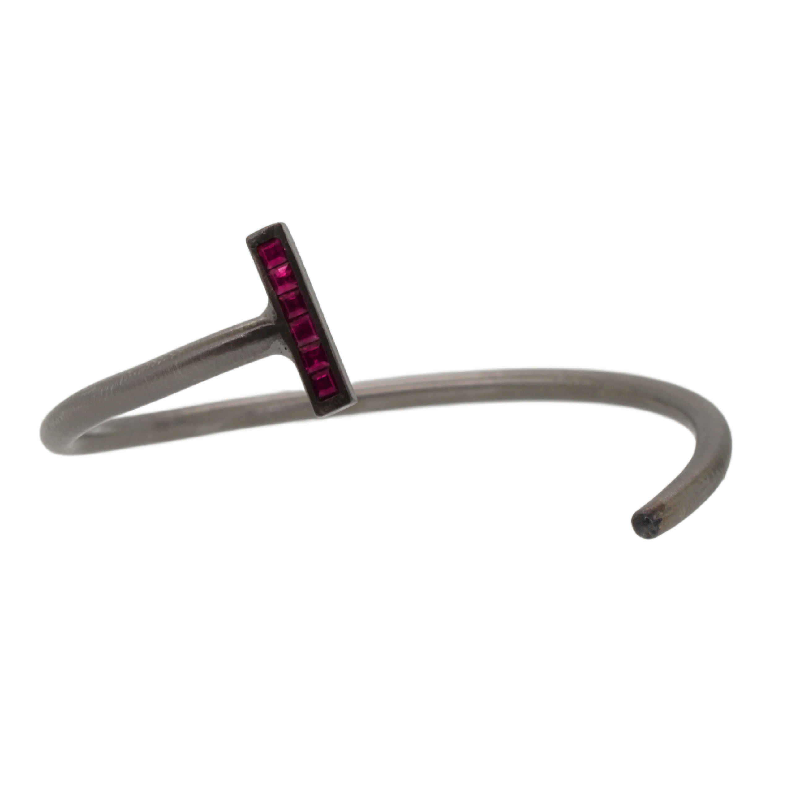ruby iron nail bangle
