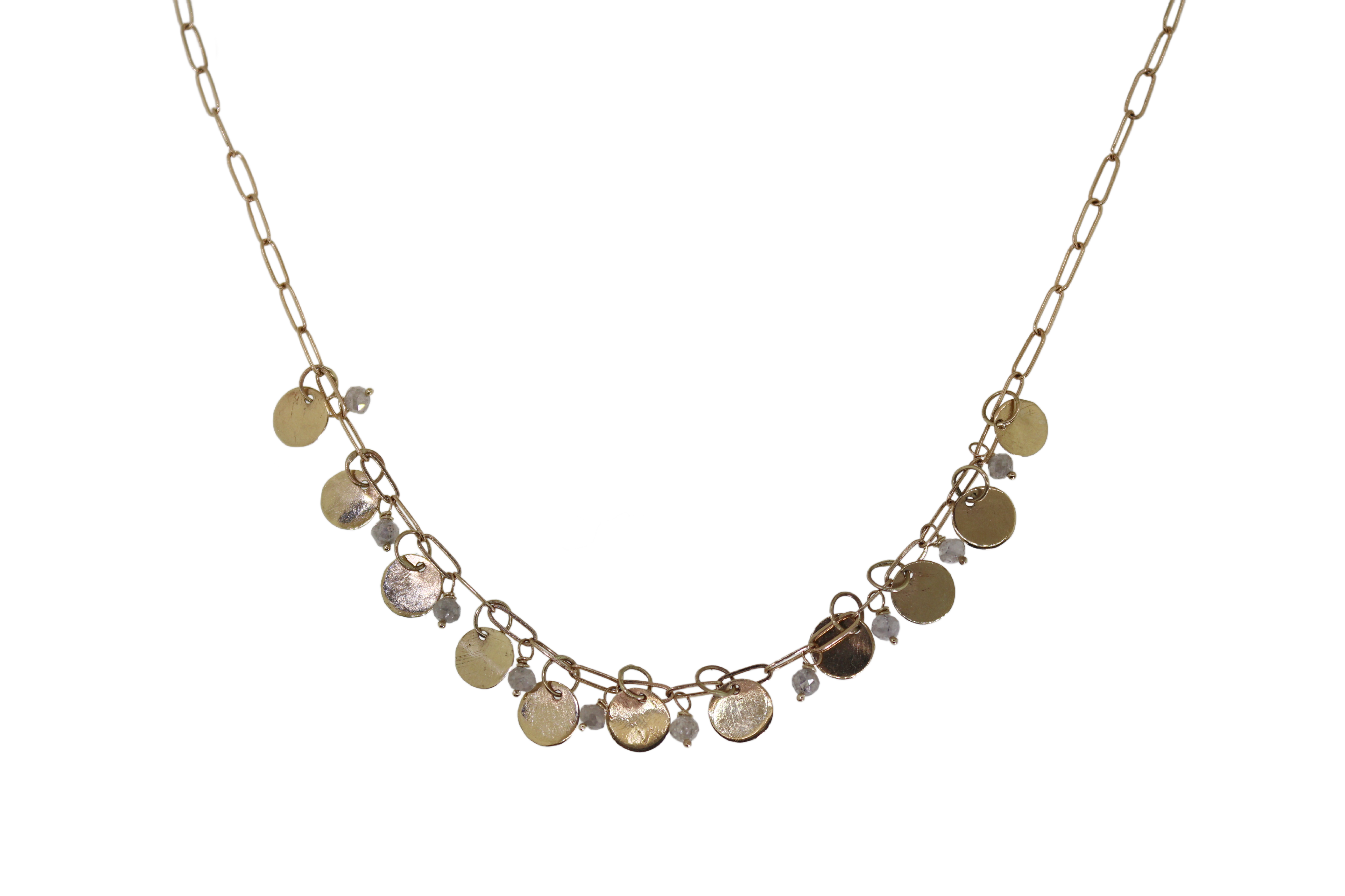 Diamond & Gold Dangle Necklace
