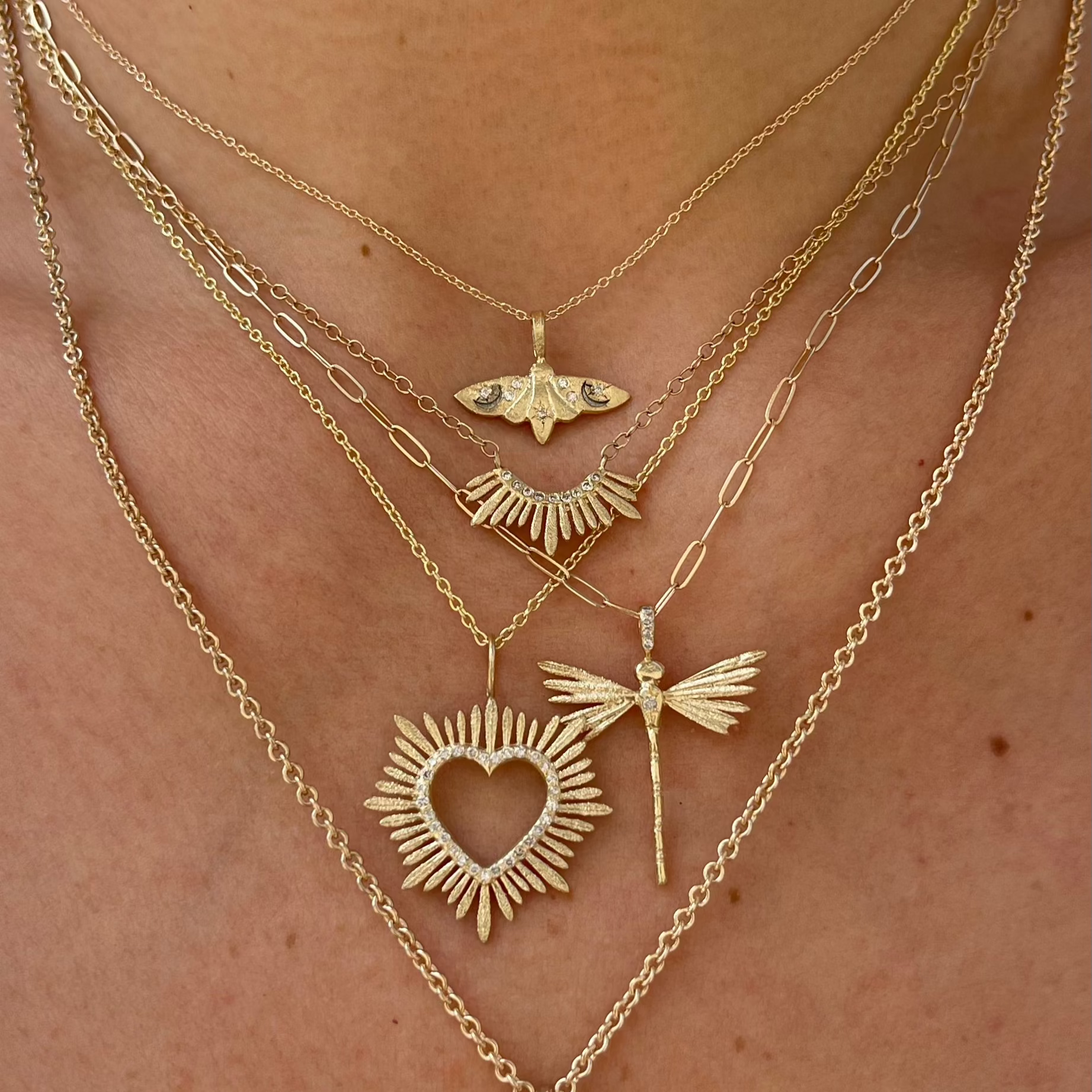 Lunar Butterfly Necklace