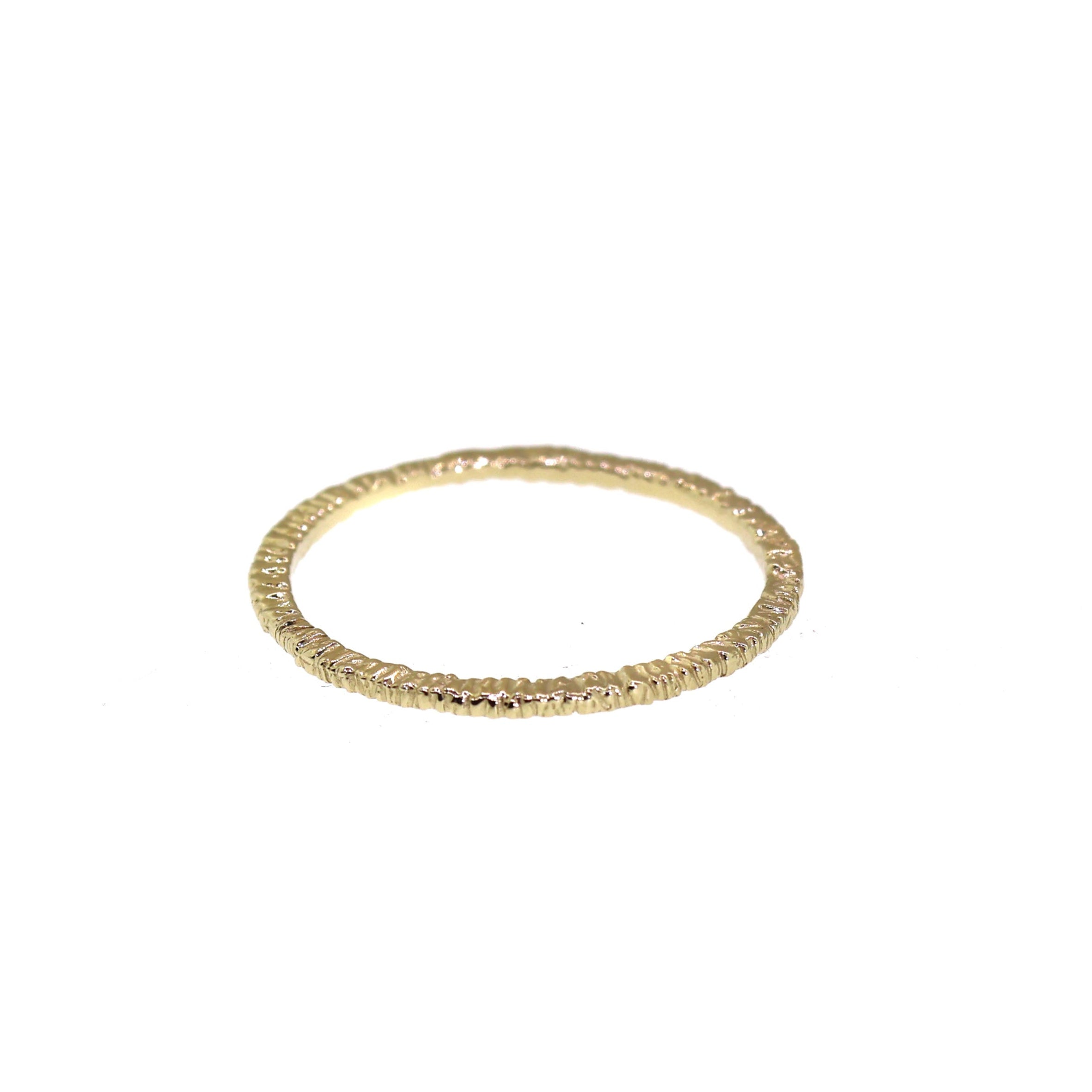Gold Etched Thin Band