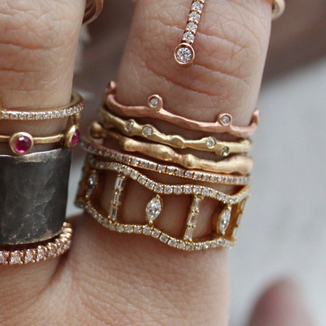 Gold Embedded Band