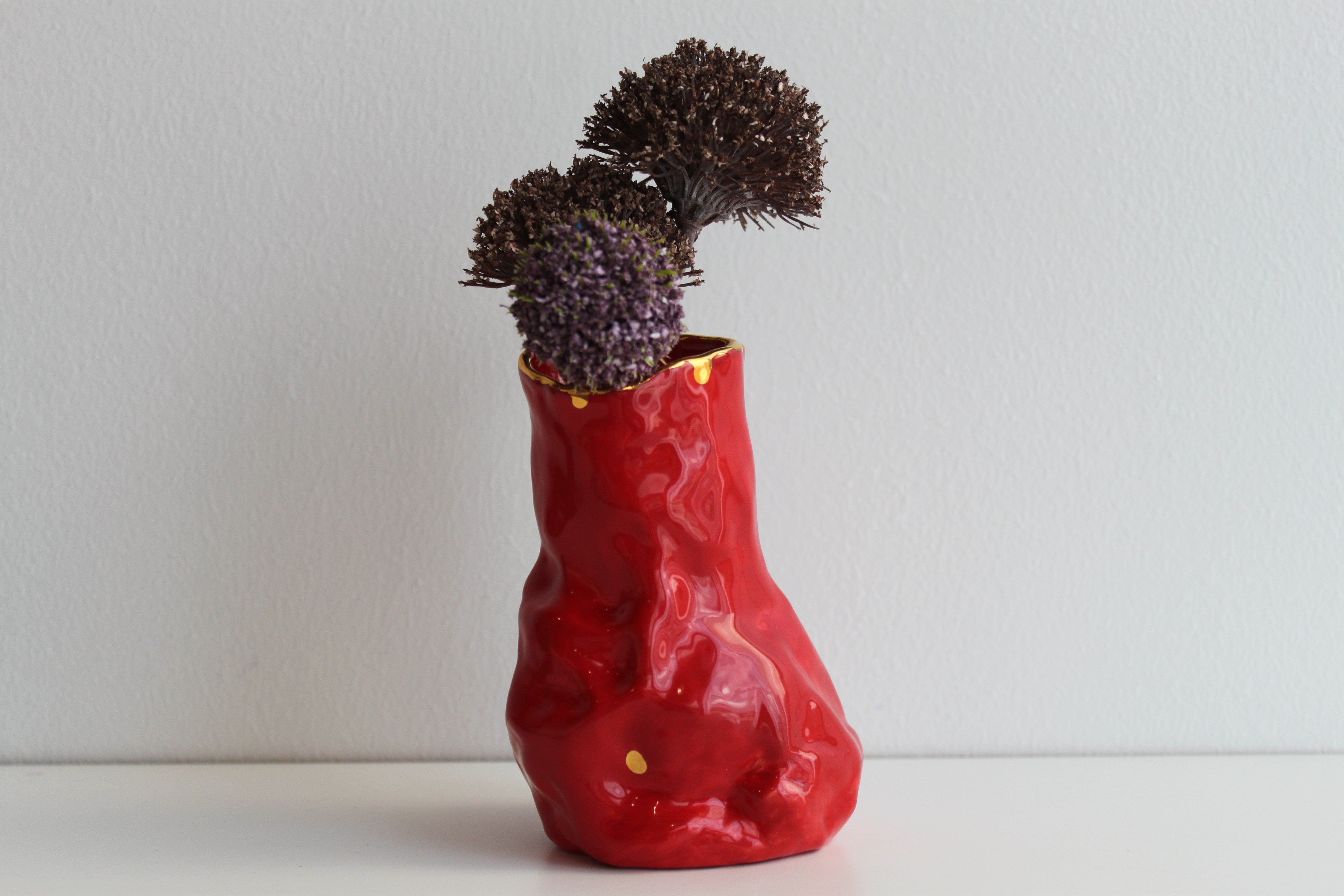 Cuqui Red Bud Vase