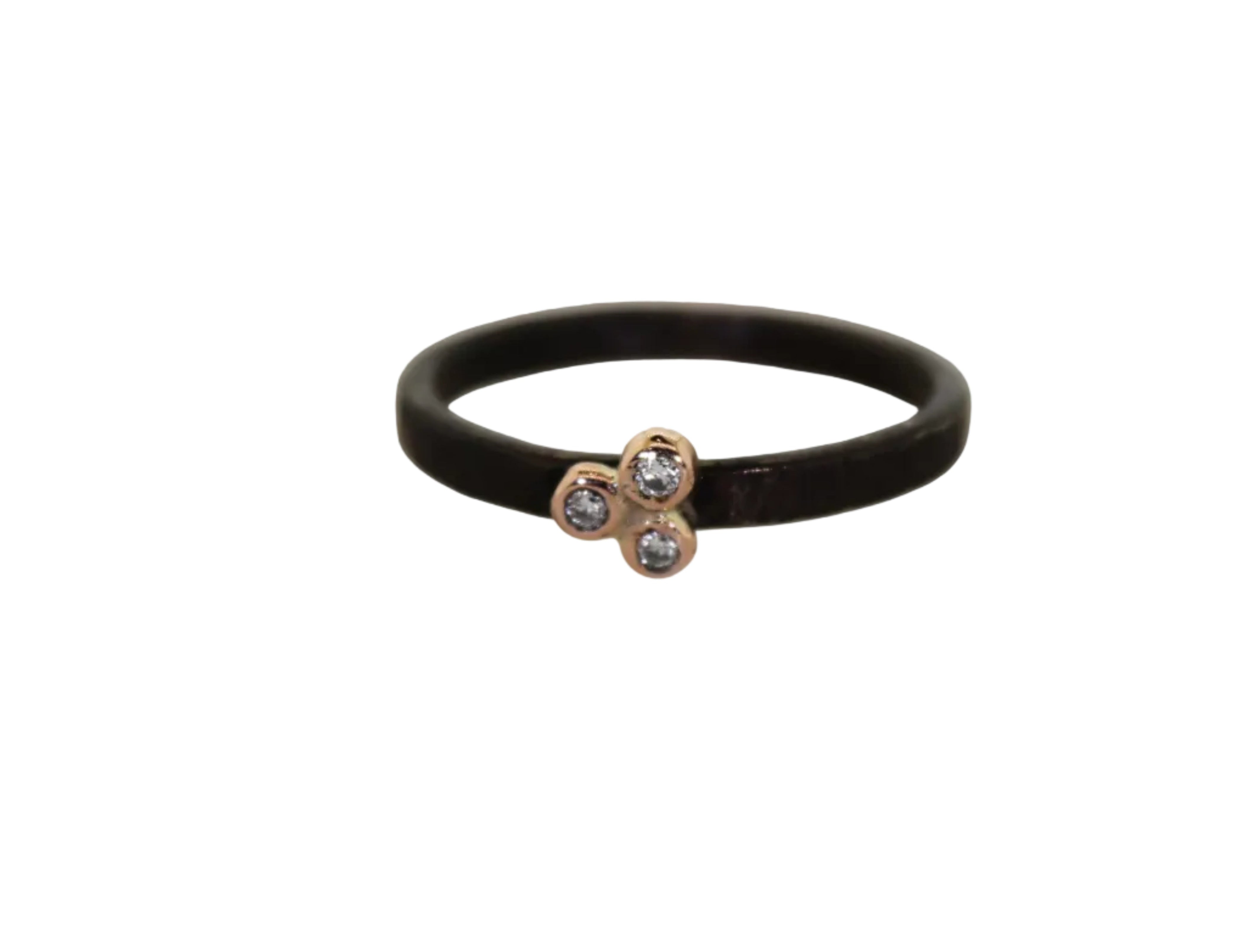 3 Diamond Cluster Ring