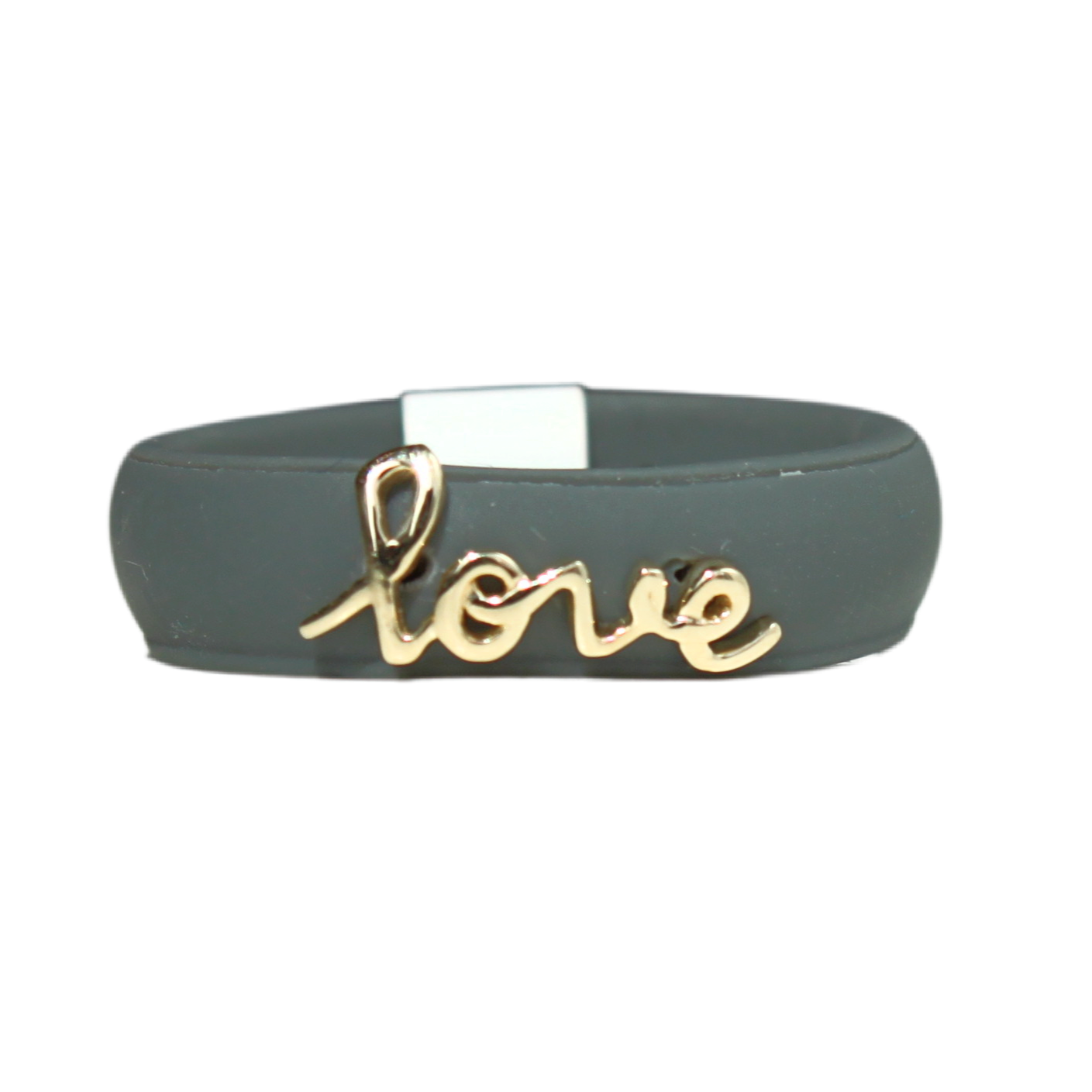 YELLOW GOLD LOVE SILICONE BAND