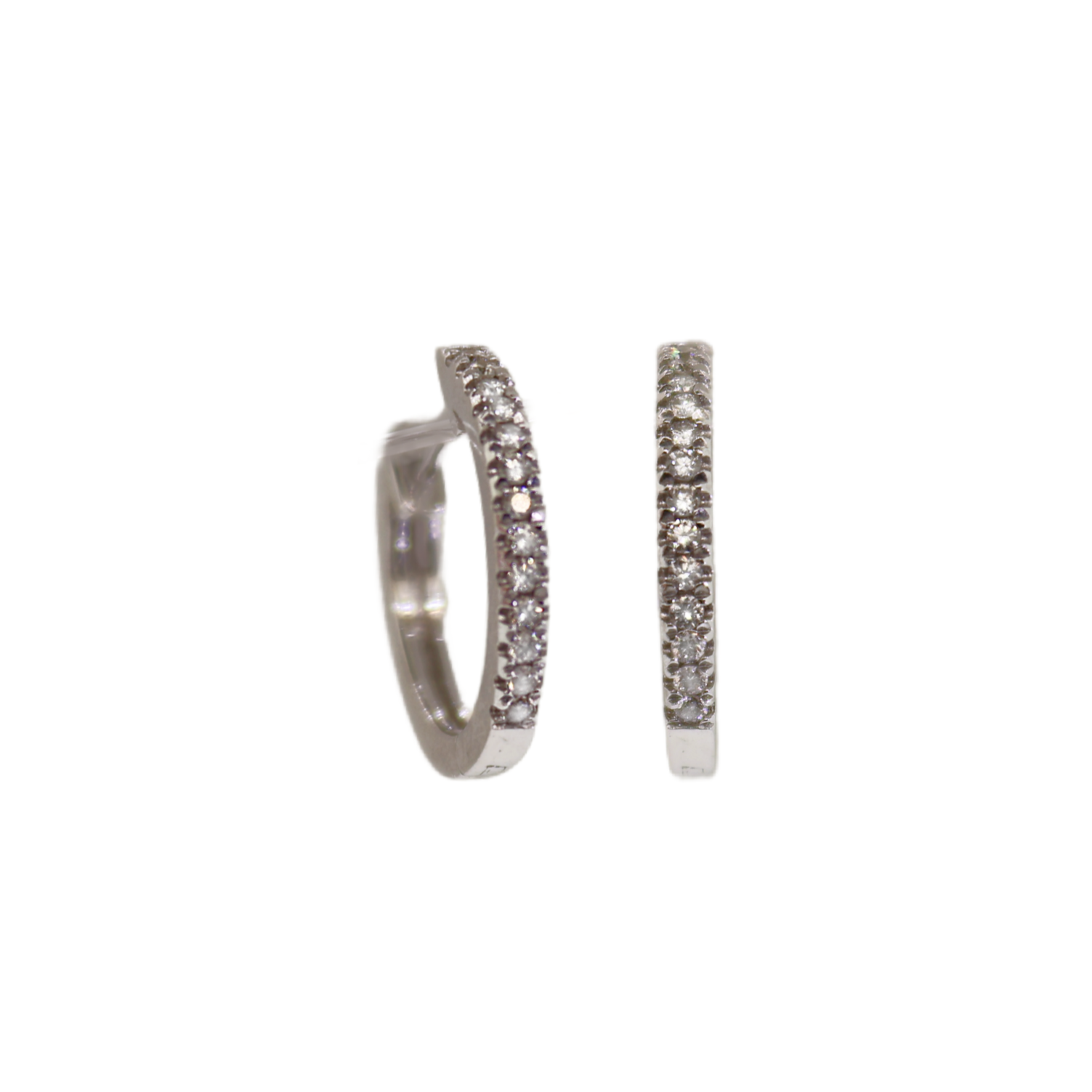 Small Pave Diamond Huggie