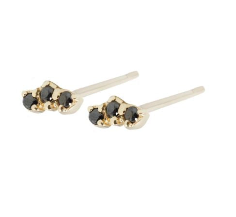 Trio Black Studs