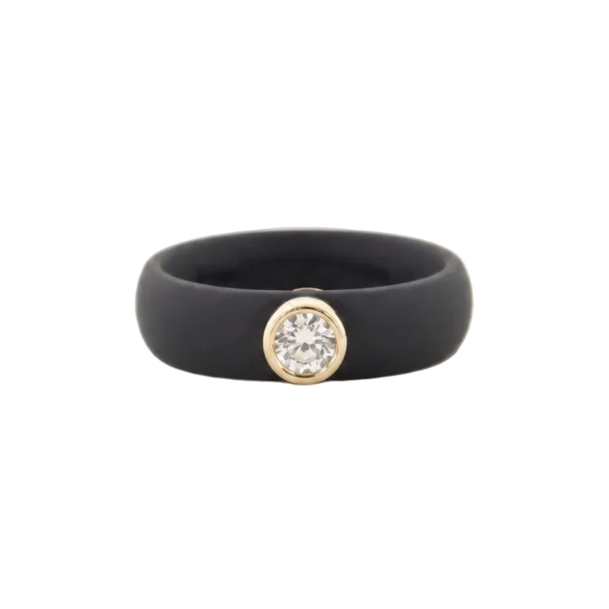 XL Diamond Gray Silicone Band