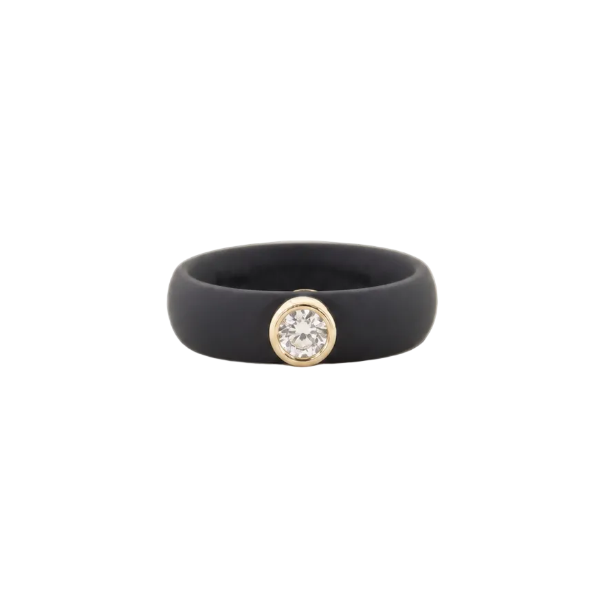 XL Diamond Gray Silicone Band