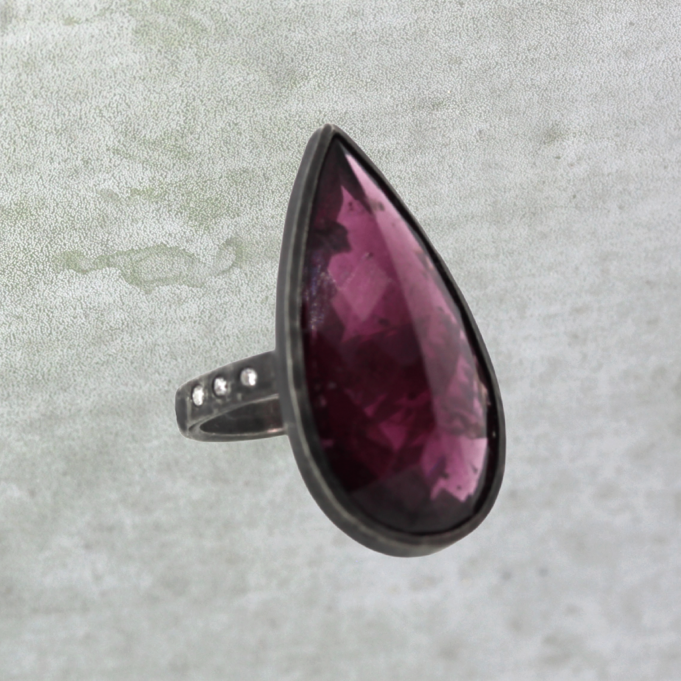 Bold Garnet Ring