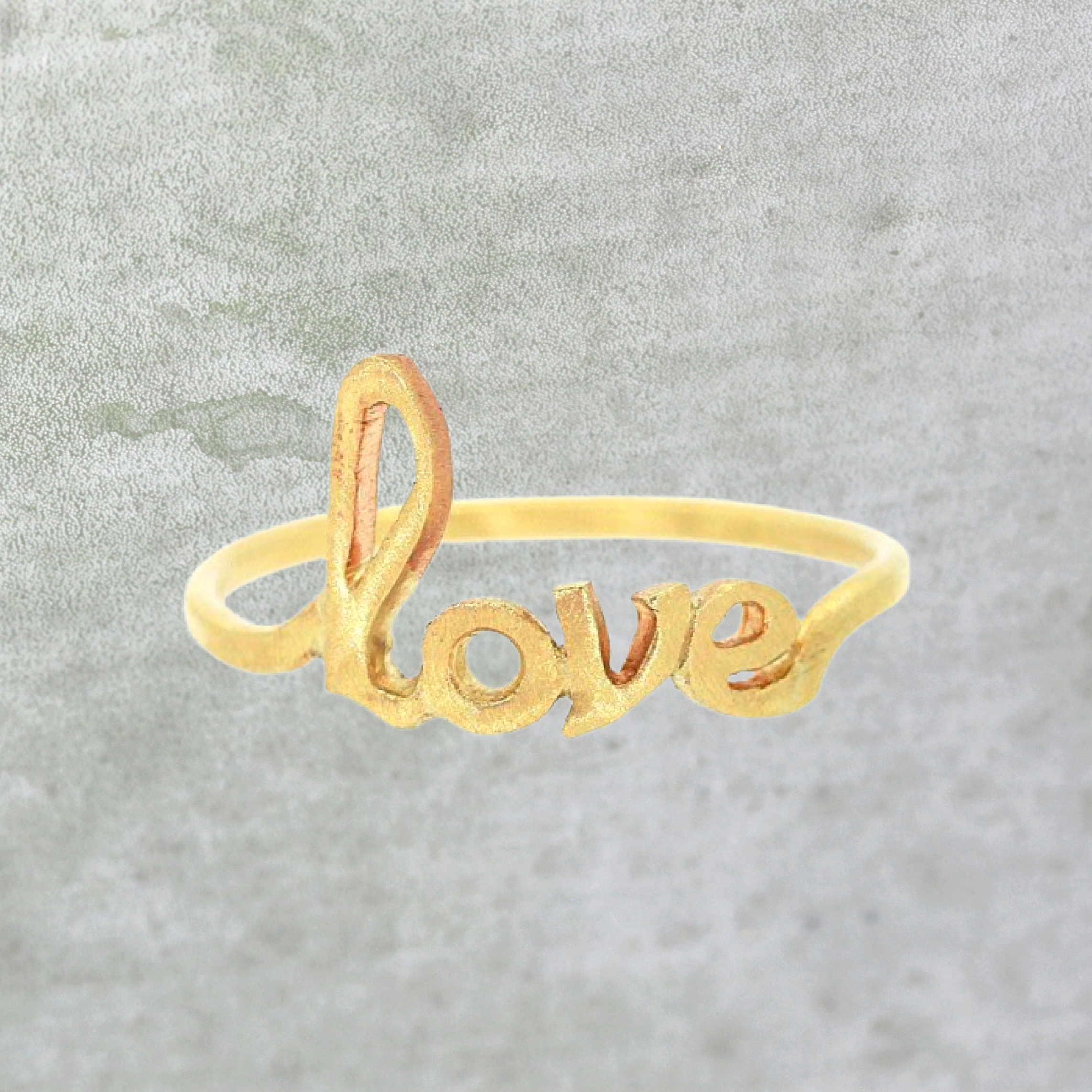 Gold Love Ring