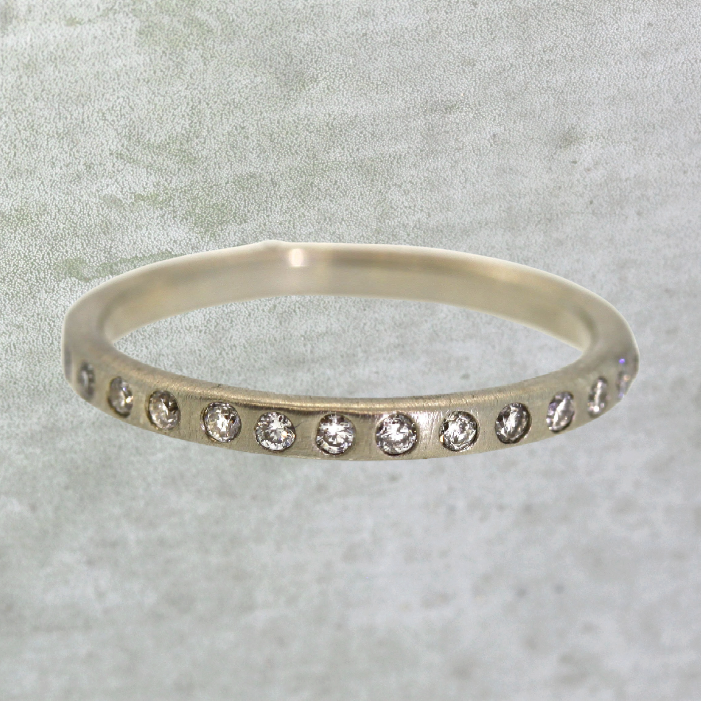 Inlaid Diamond Eternity Band