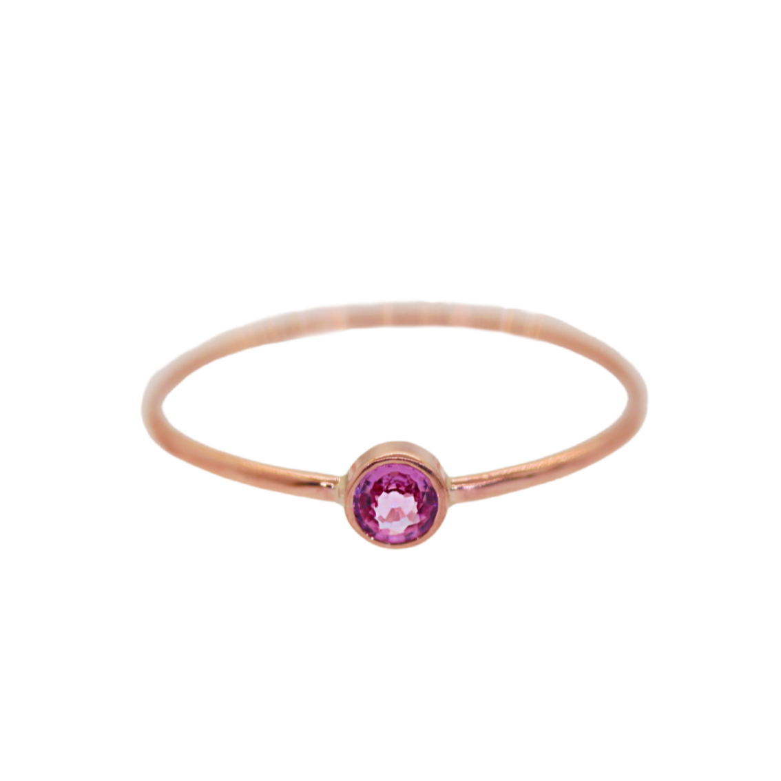 Pink Sapphire Stacking Ring