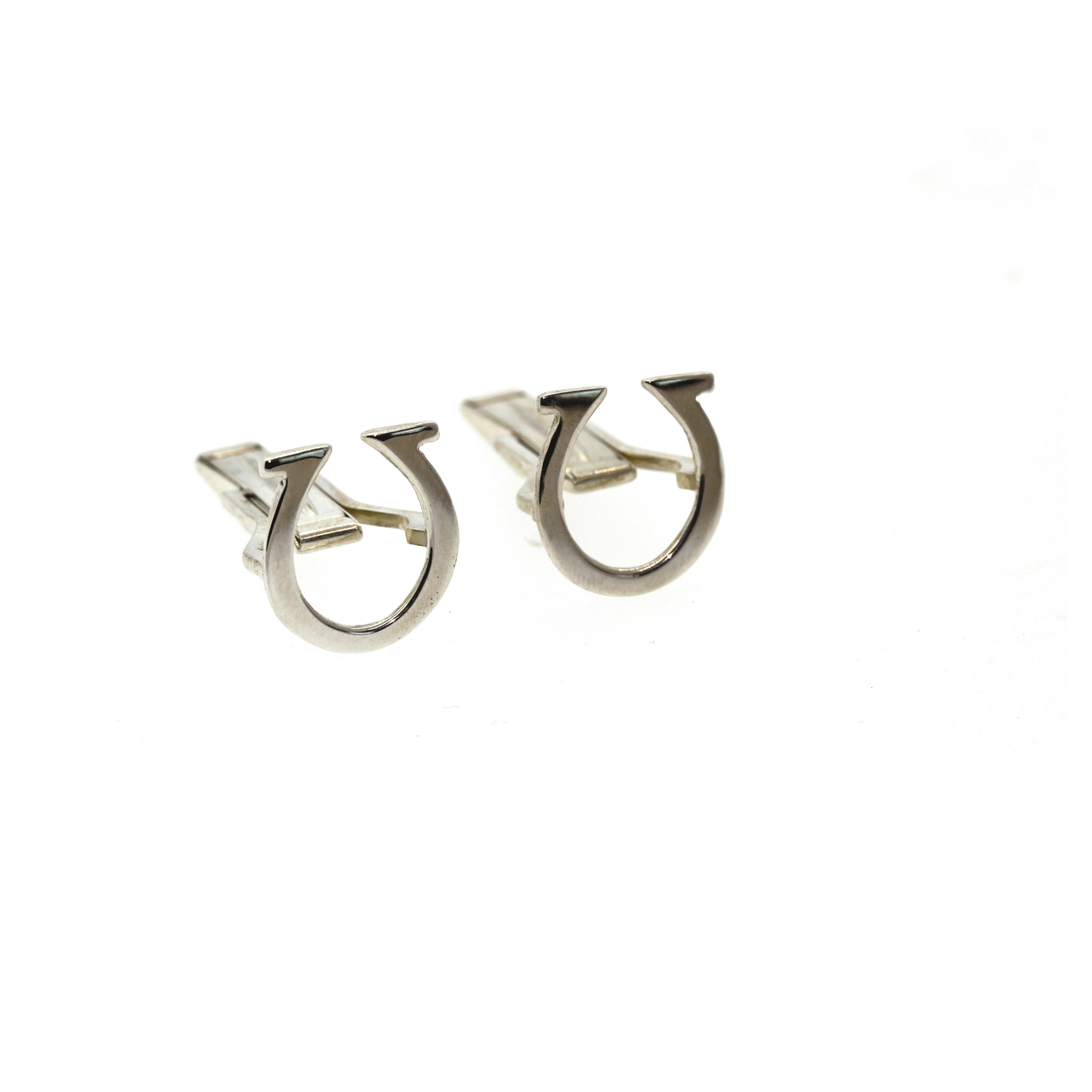 Silver Horseshoe Cufflinks - Rebecca Lankford Designs