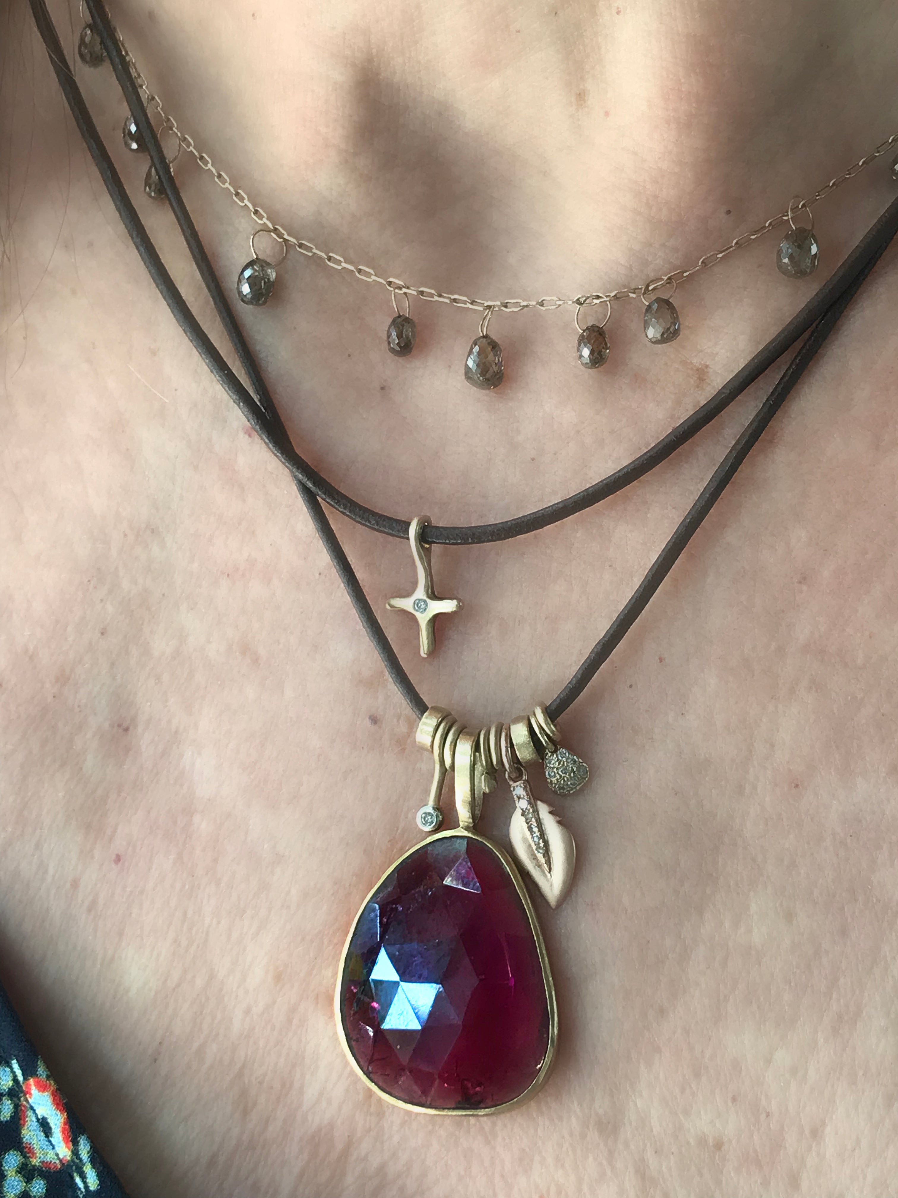 Garnet Pendant - Rebecca Lankford Designs - Houston, TX