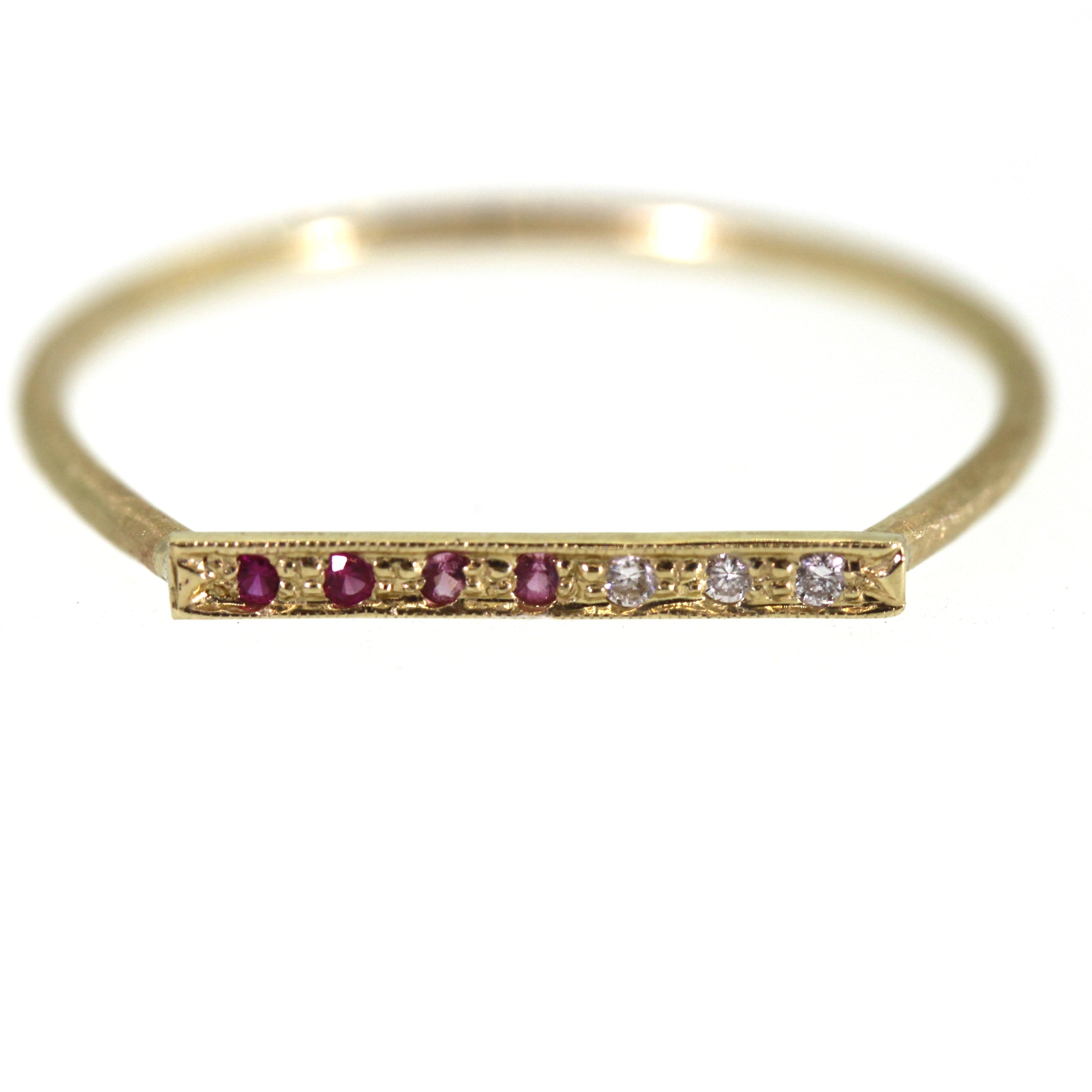 Ruby Bar Ring