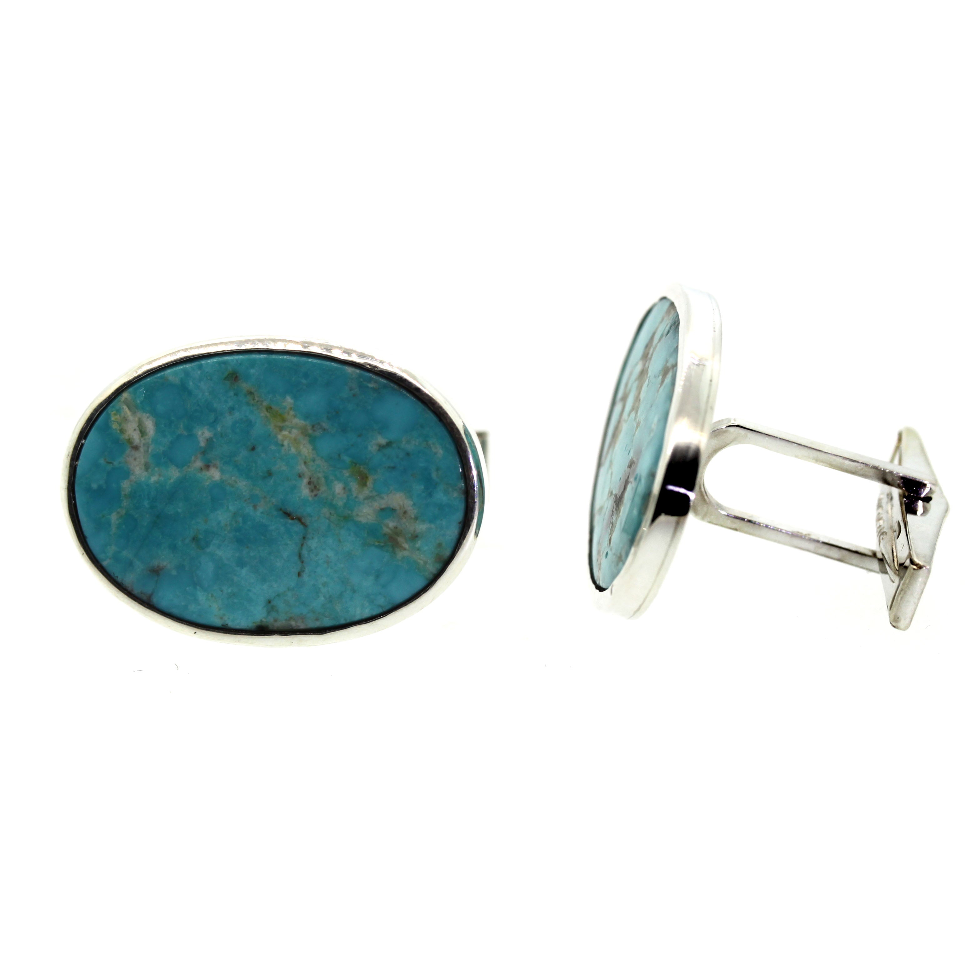 Turquoise Cuff Links - Rebecca Lankford Designs - Houston, TX