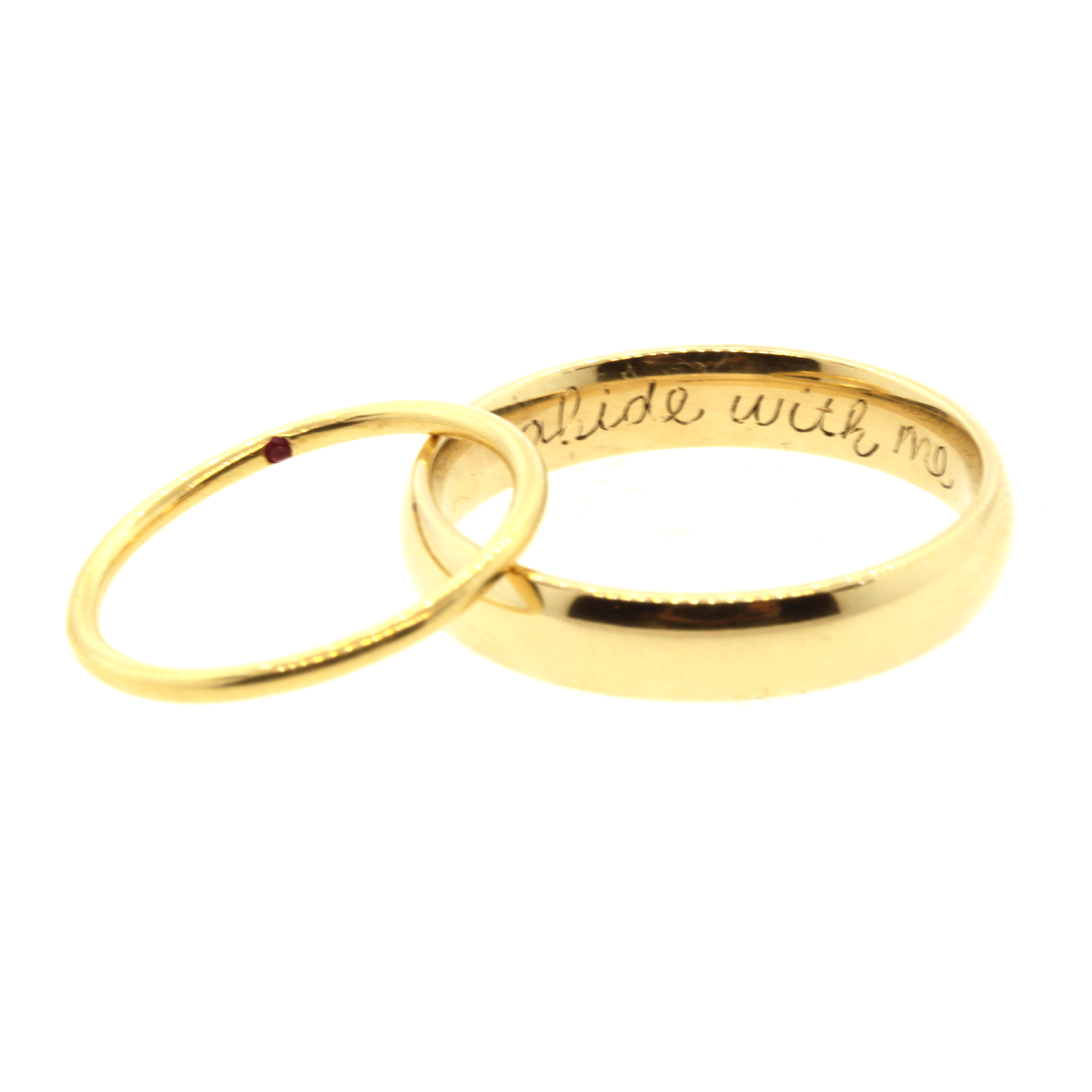personalized wedding bands, matching wedding bands, simple wedding bands, rebecca lankford designs