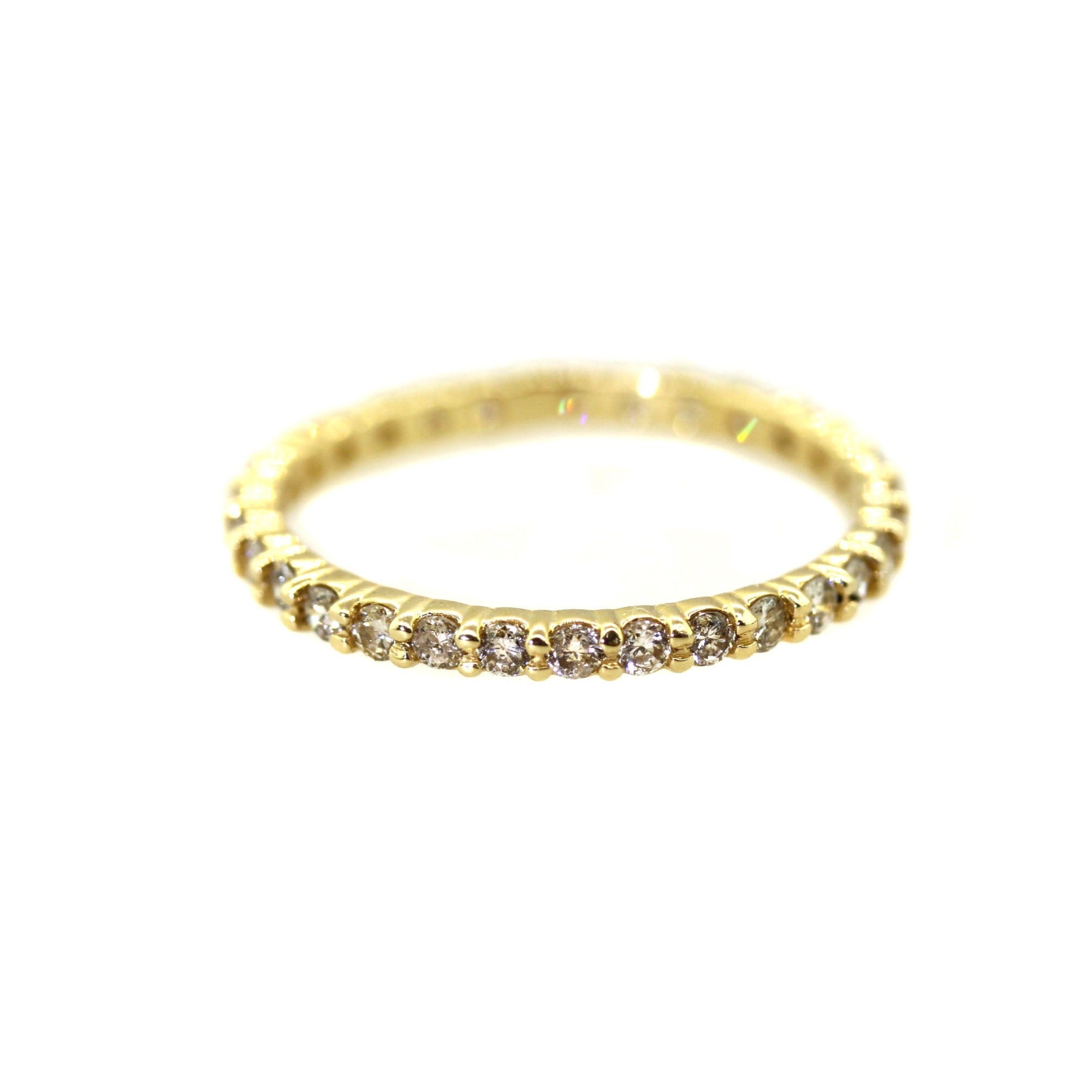 Champagne Diamond Eternity Band