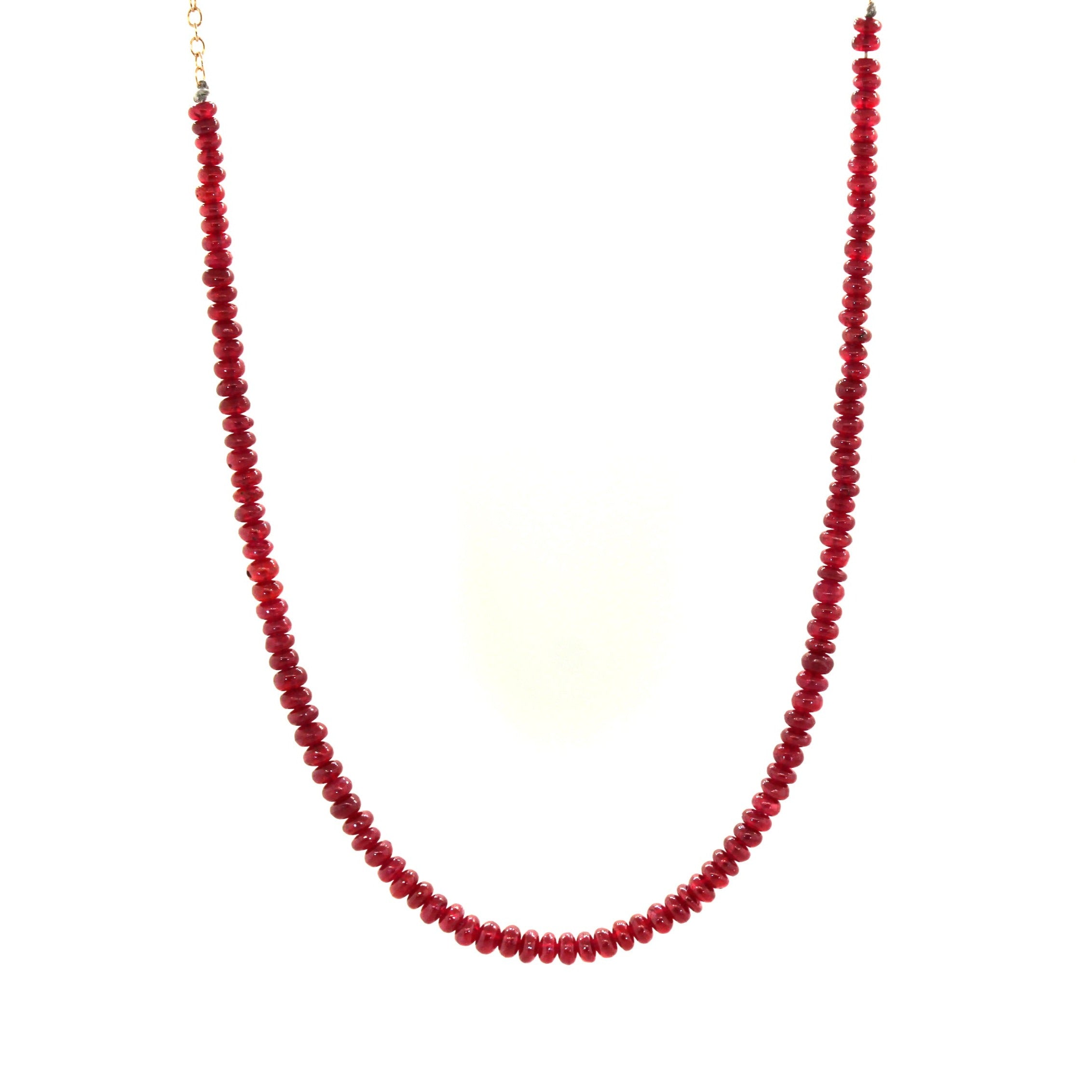 Smooth Ruby Choker Necklace