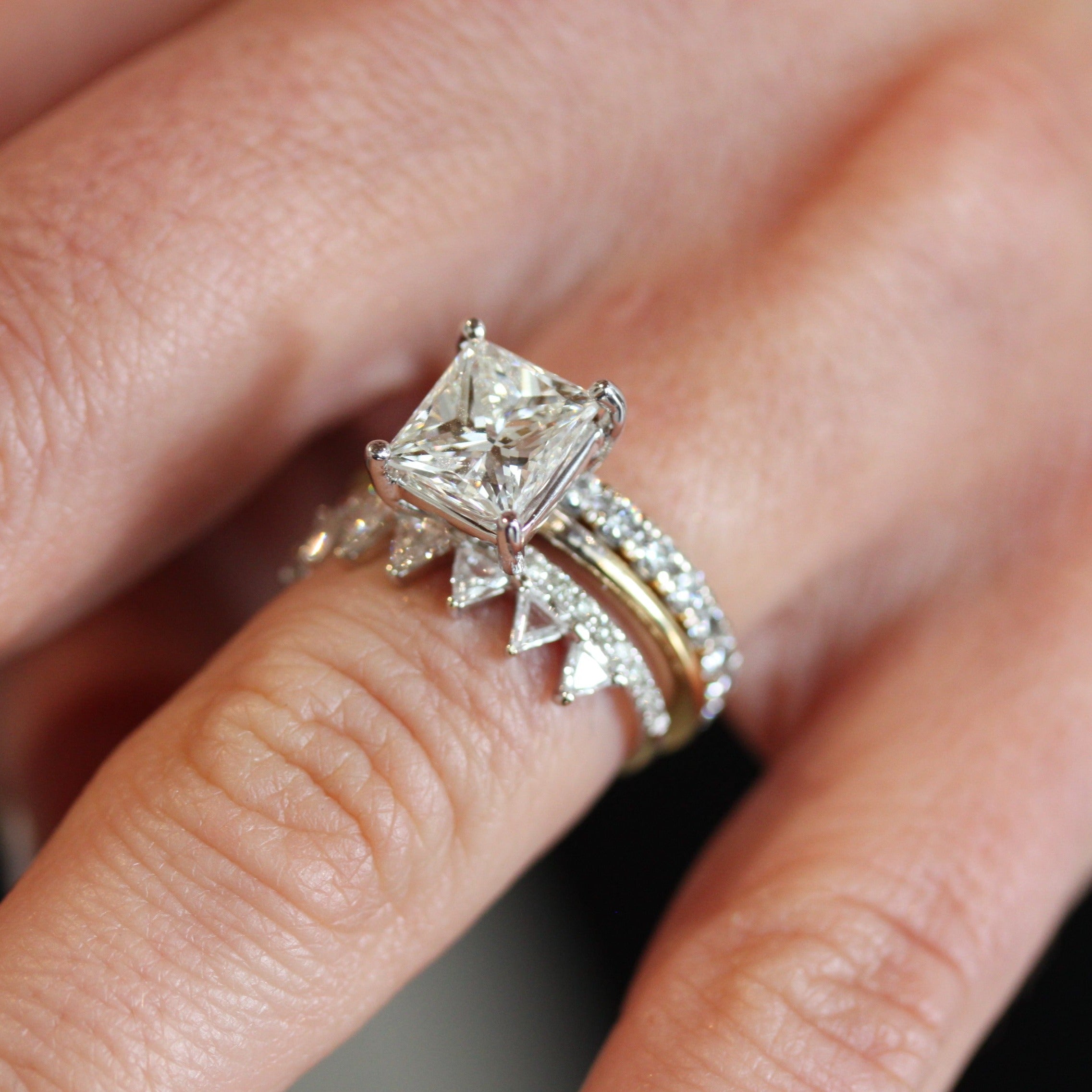 Prong Set Princess Cut Ring