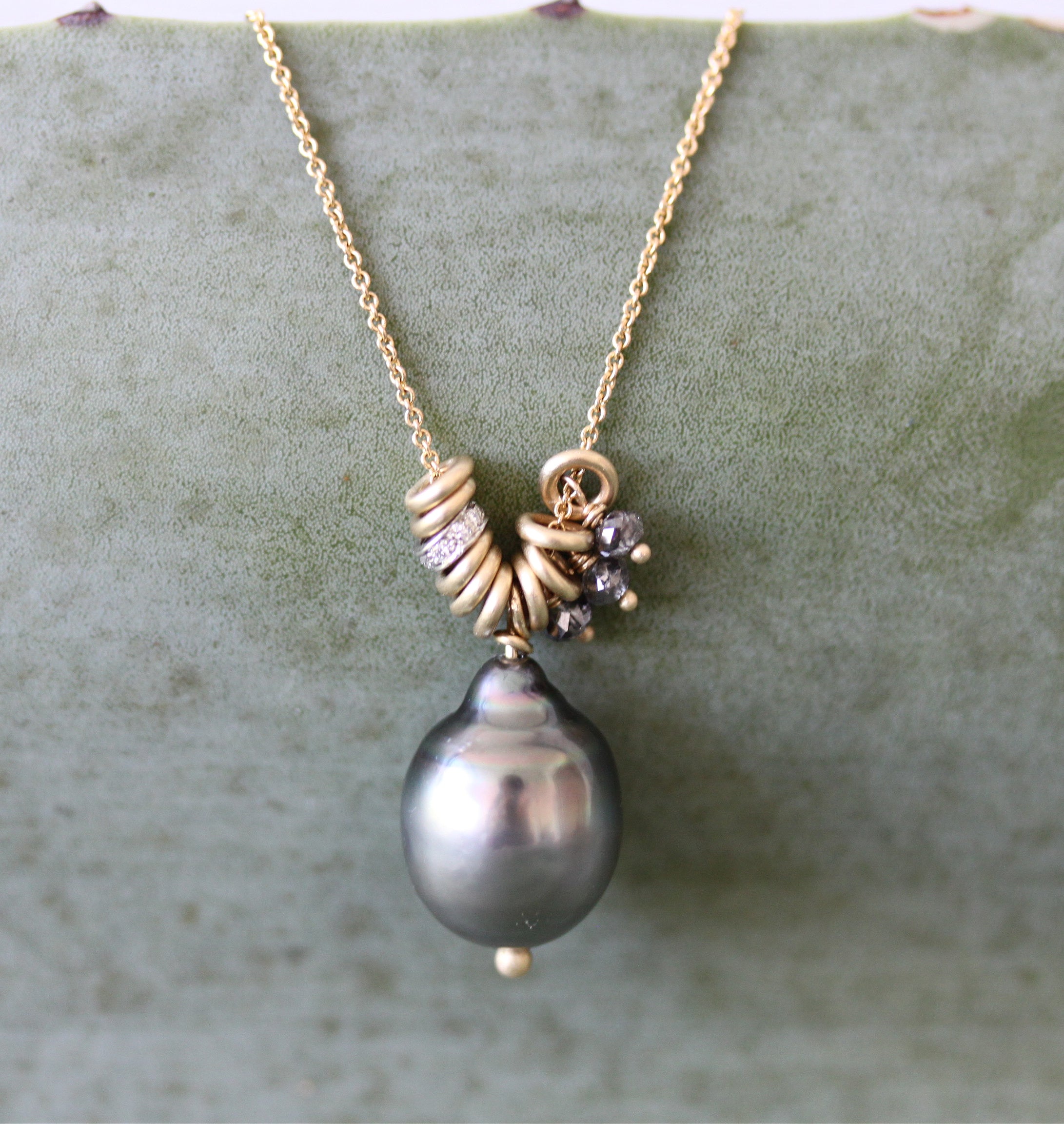 Tahitian Pearl Charm Necklace