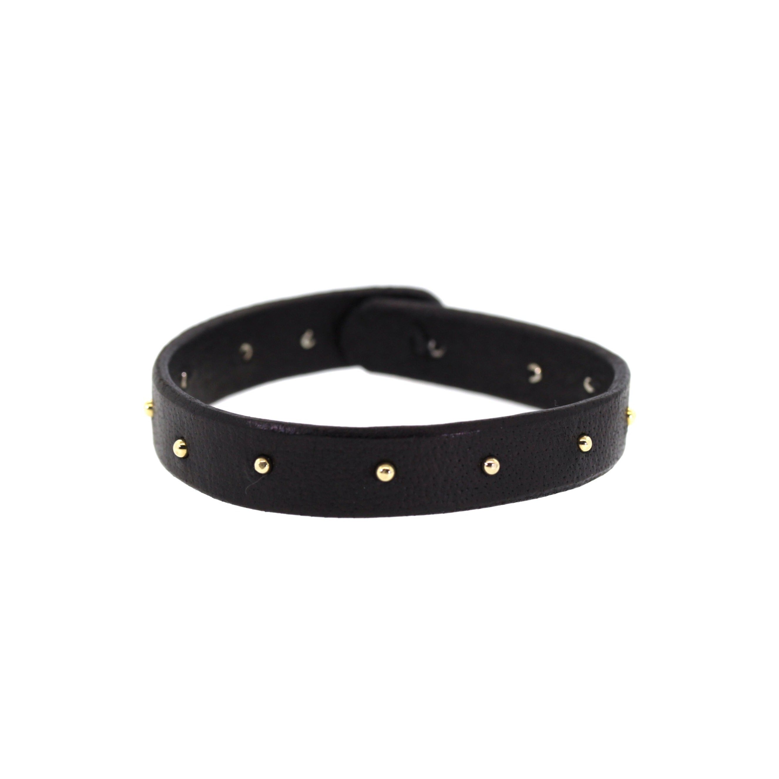 Studded Leather Bracelet