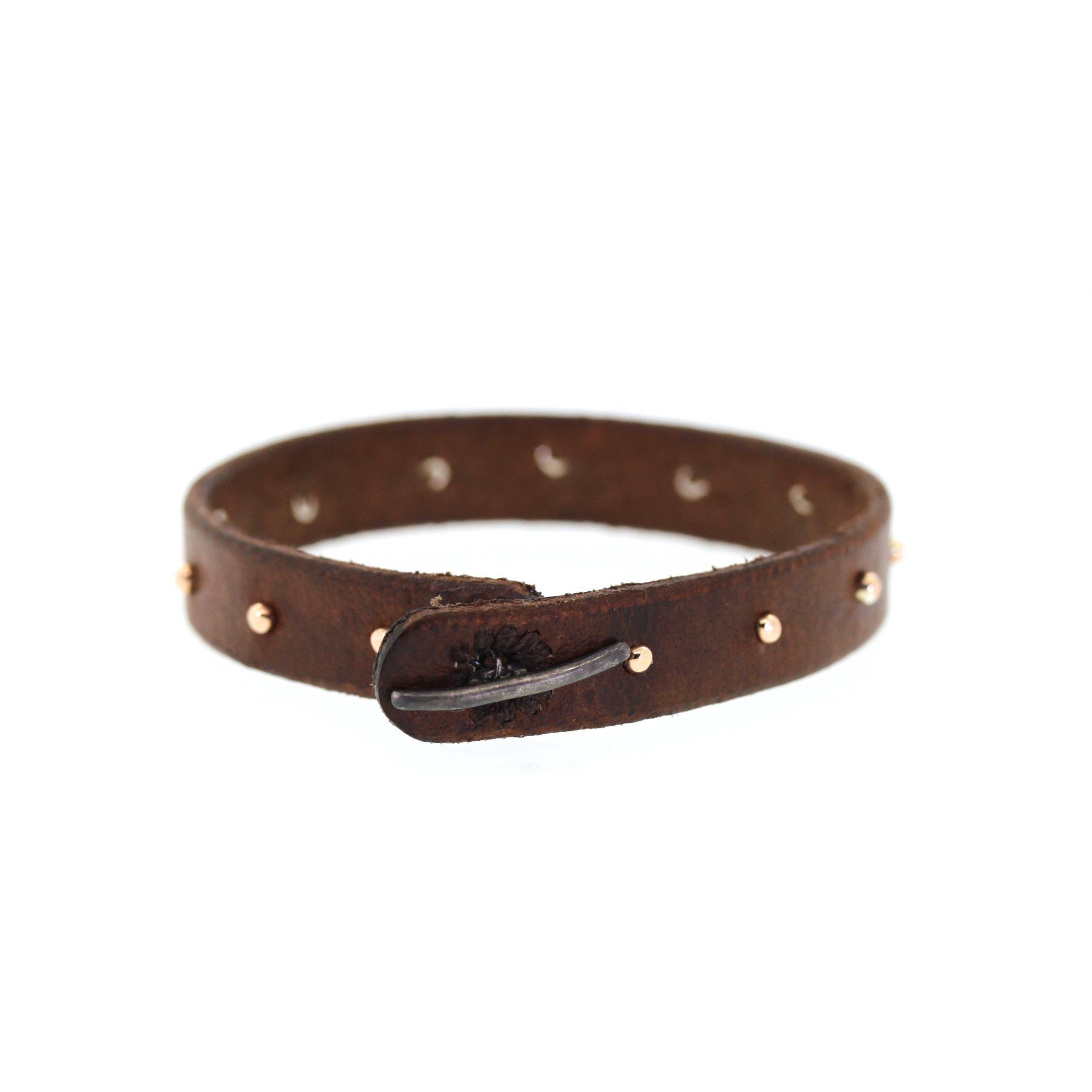 Studded Leather Bracelet